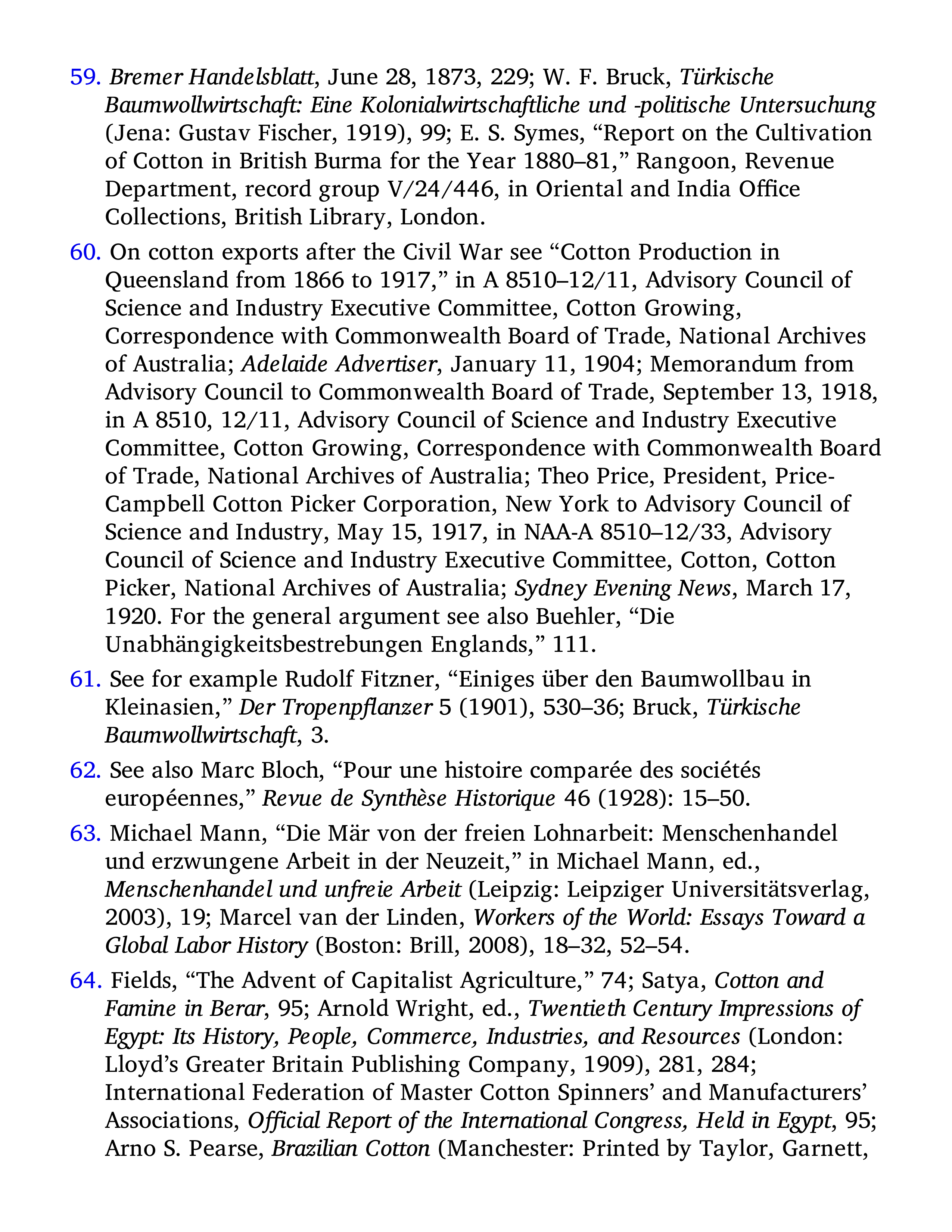 Sven Beckert Empire of Cotton A Global History Biography — page 606
