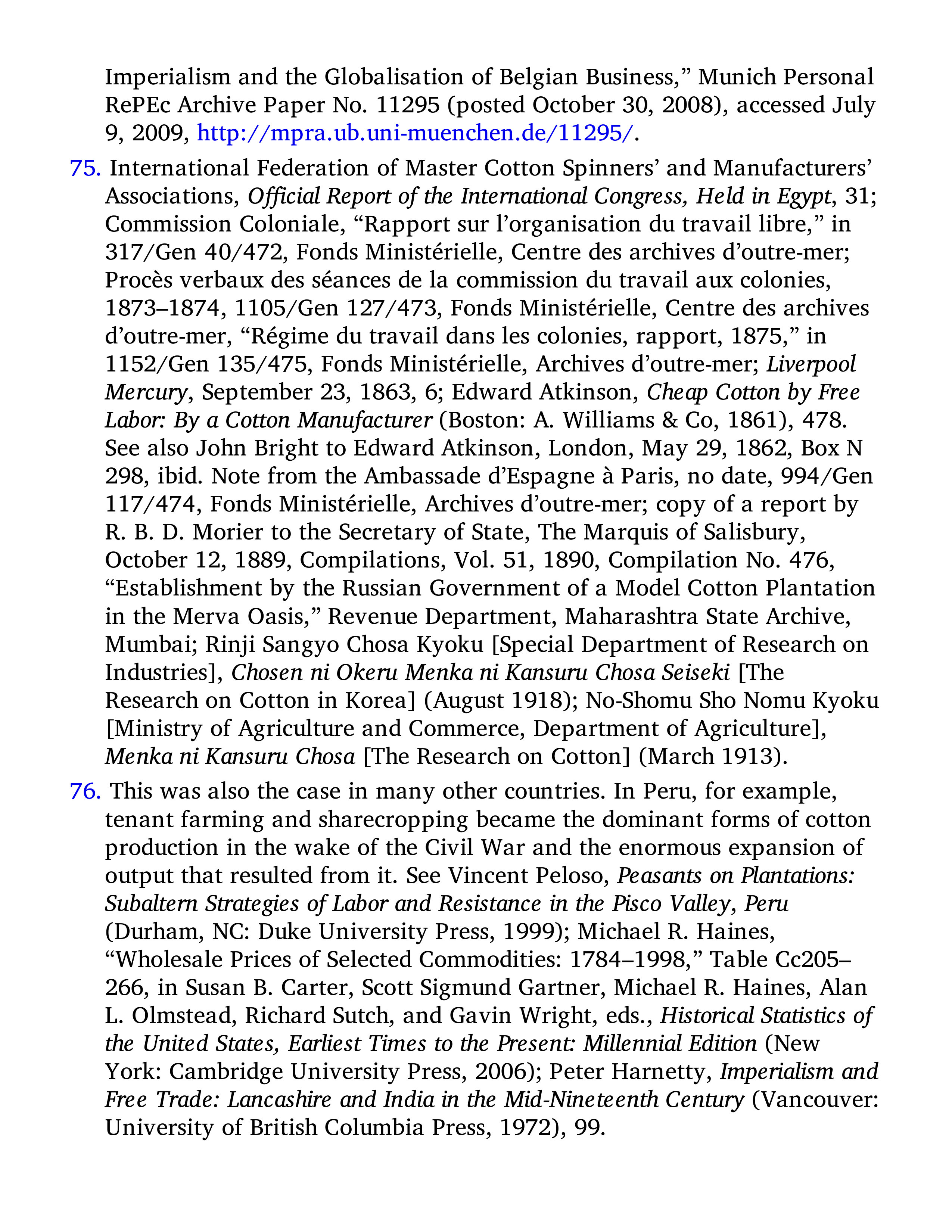 Sven Beckert Empire of Cotton A Global History Biography — page 609