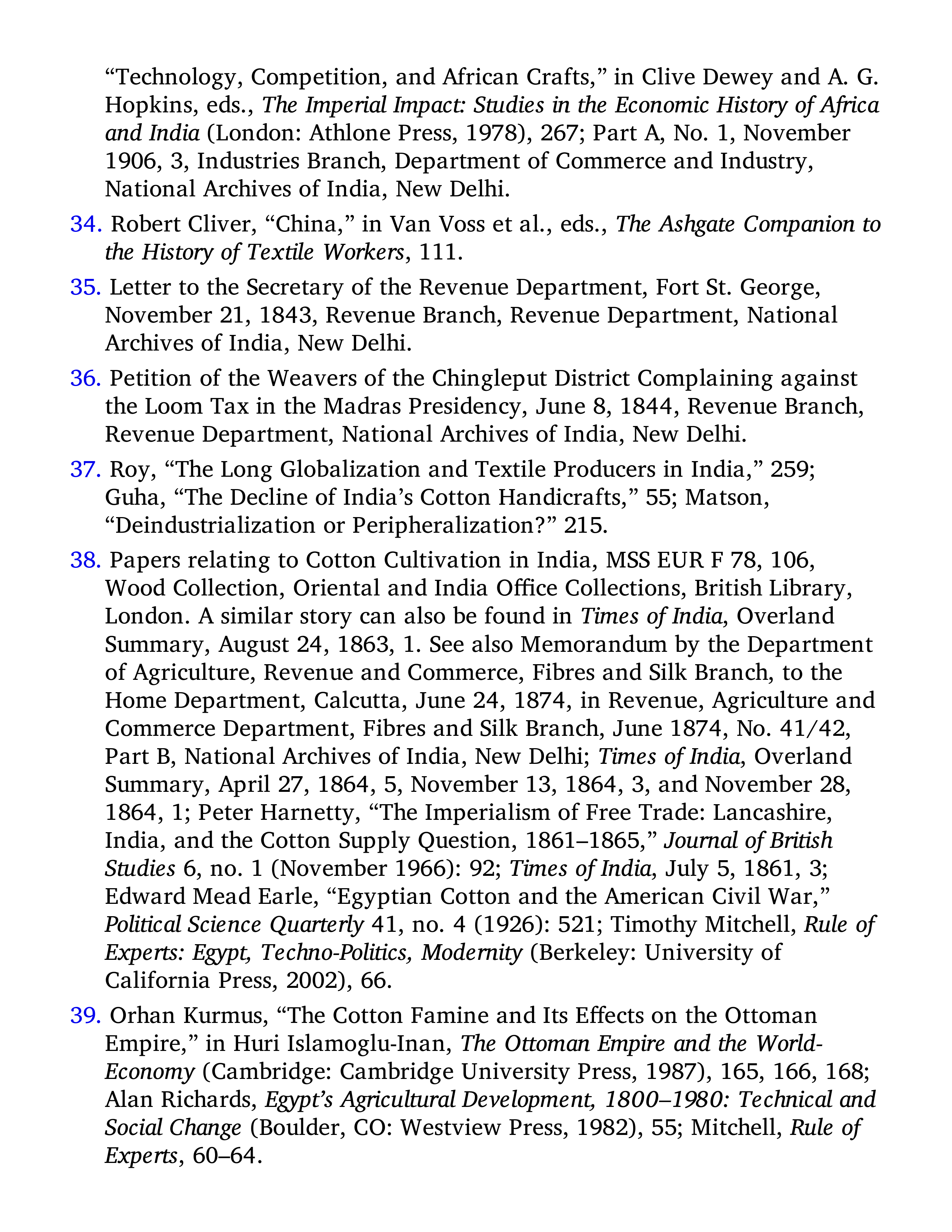 Sven Beckert Empire of Cotton A Global History Biography — page 618