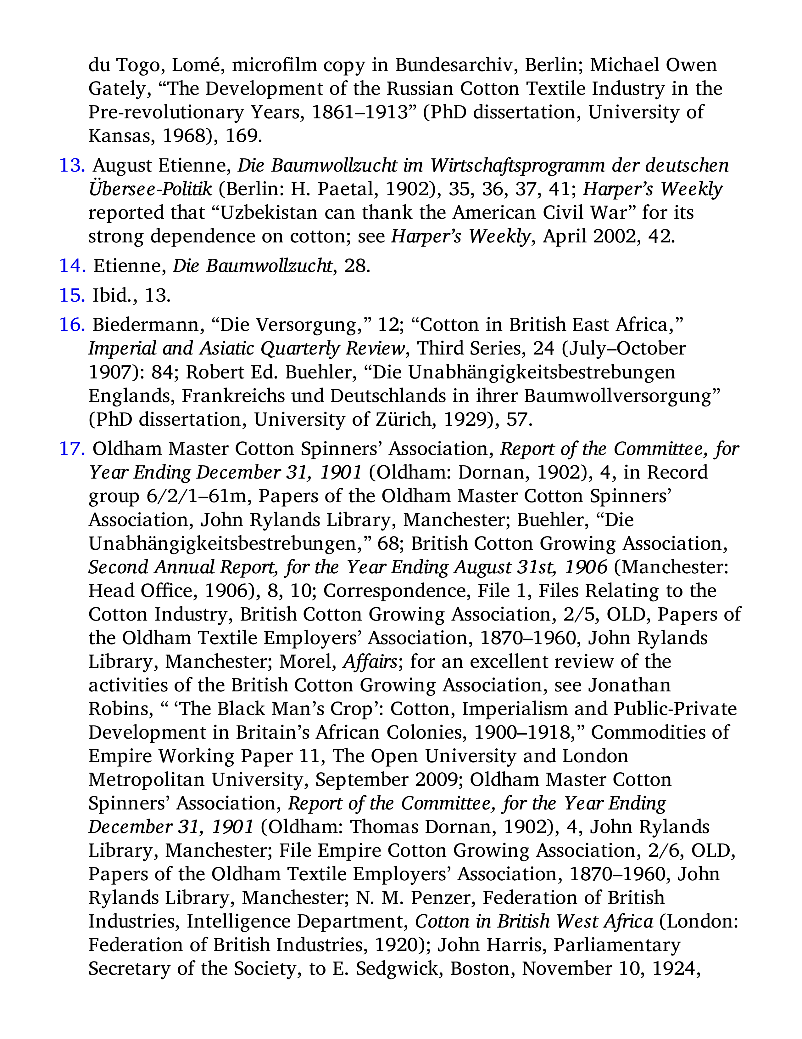 Sven Beckert Empire of Cotton A Global History Biography — page 626