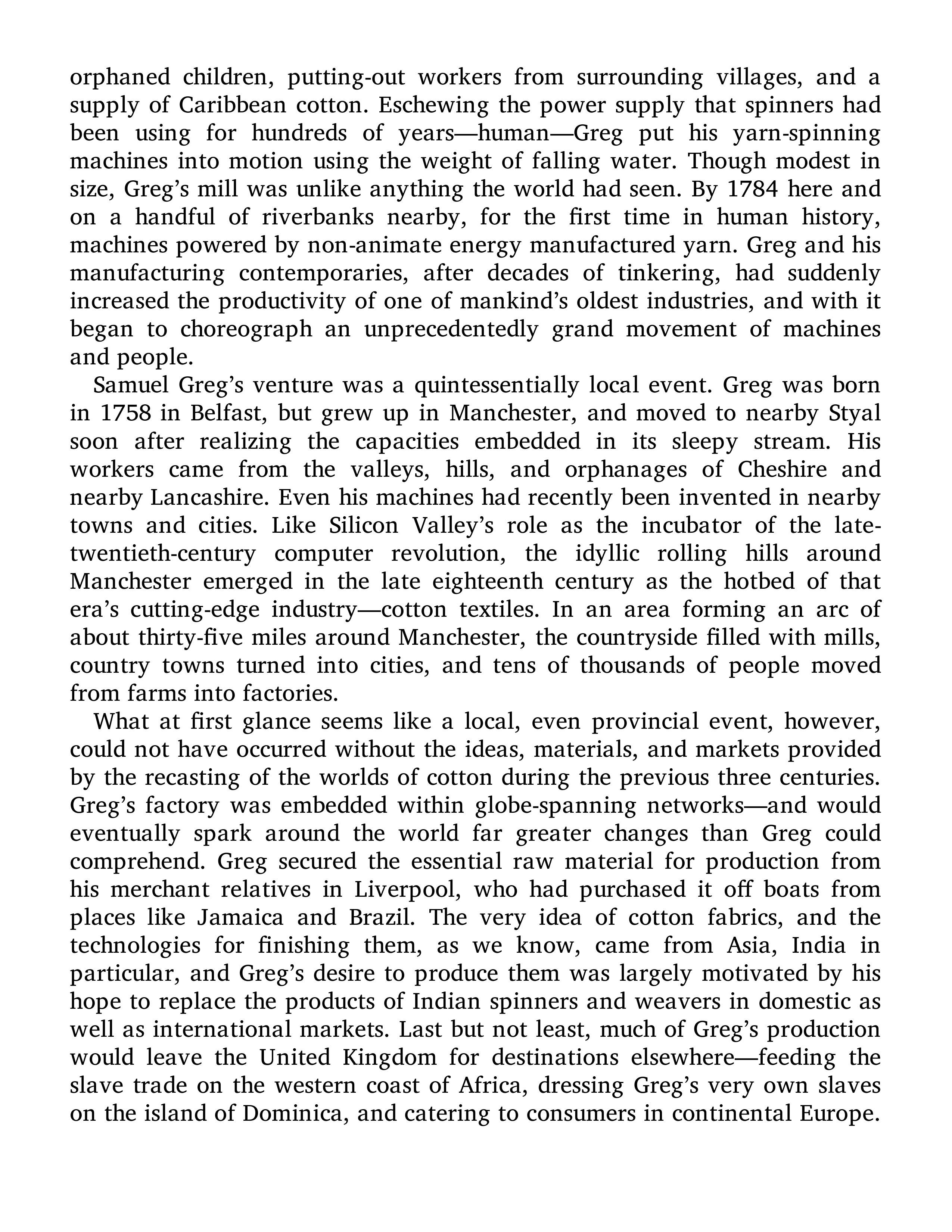 Sven Beckert Empire of Cotton A Global History Biography — page 71