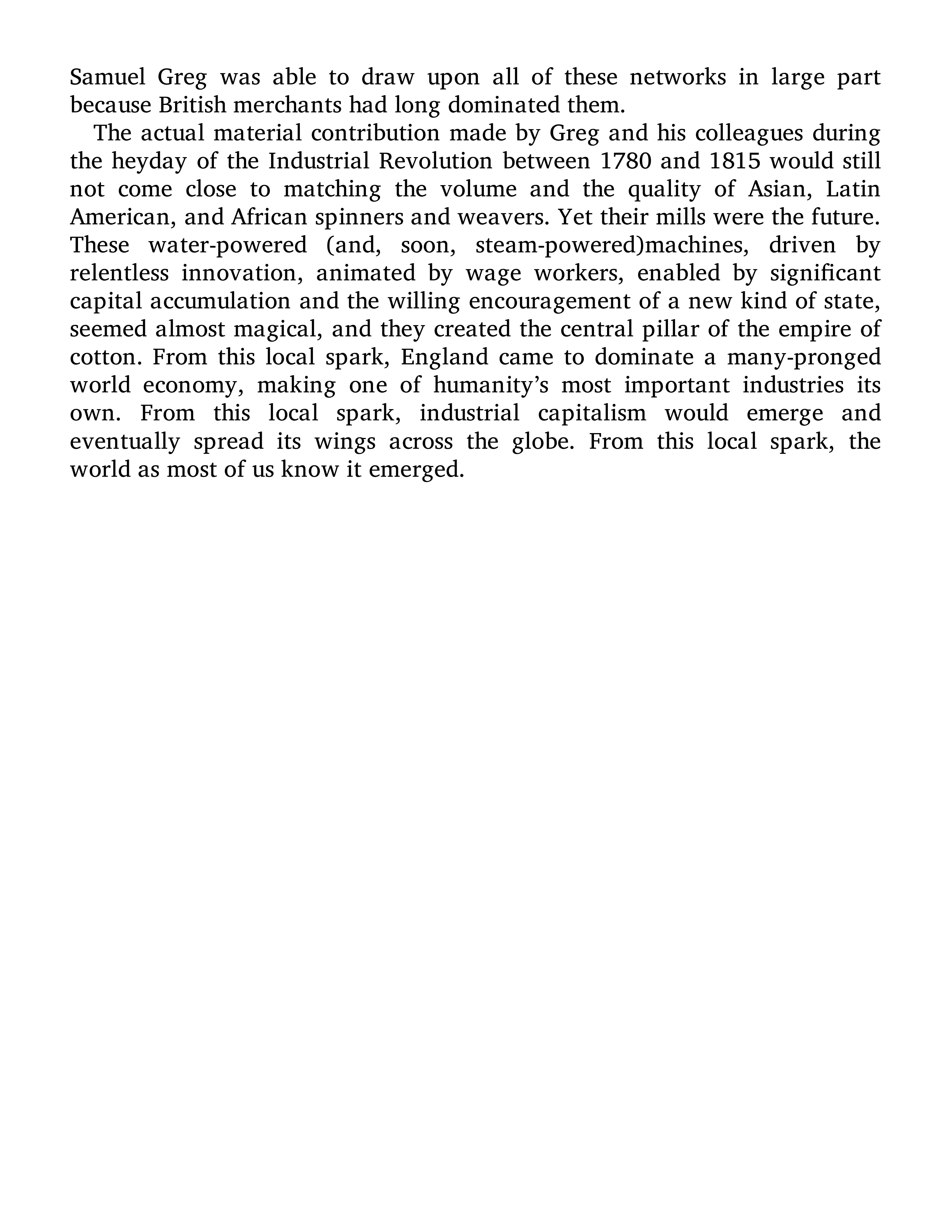 Sven Beckert Empire of Cotton A Global History Biography — page 72
