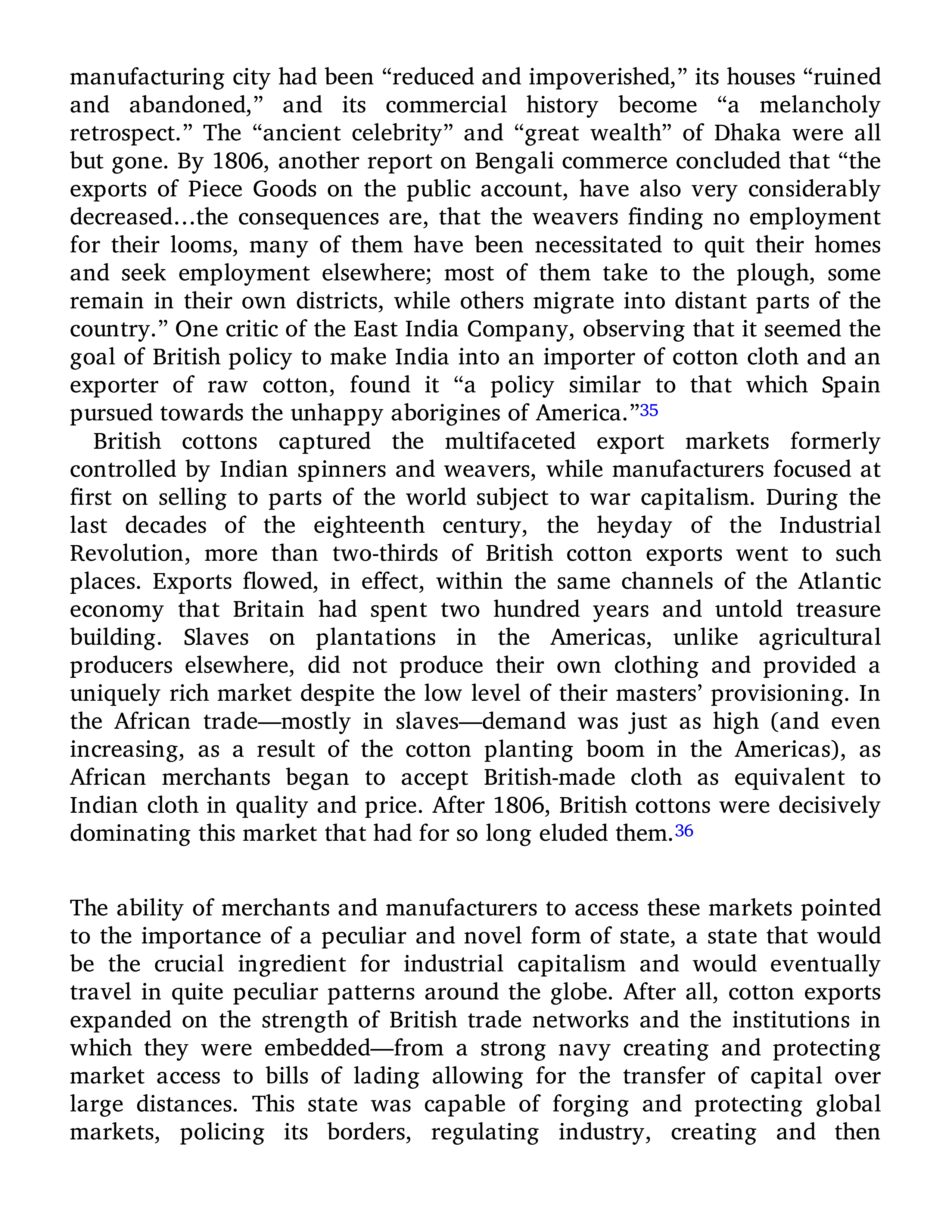 Sven Beckert Empire of Cotton A Global History Biography — page 90