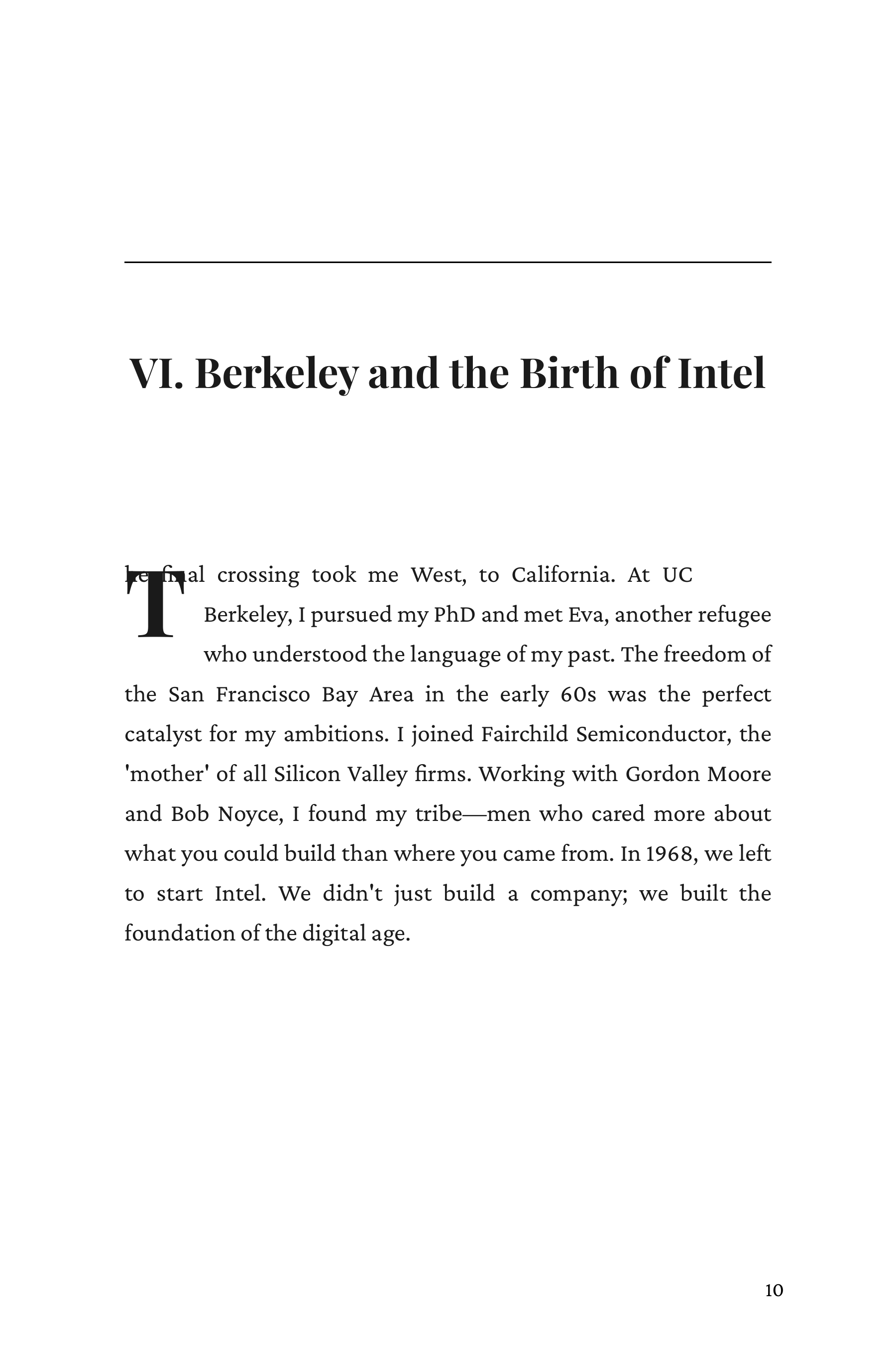 Swimming Across by Andy Grove Intel CEO Autobiography — page 10