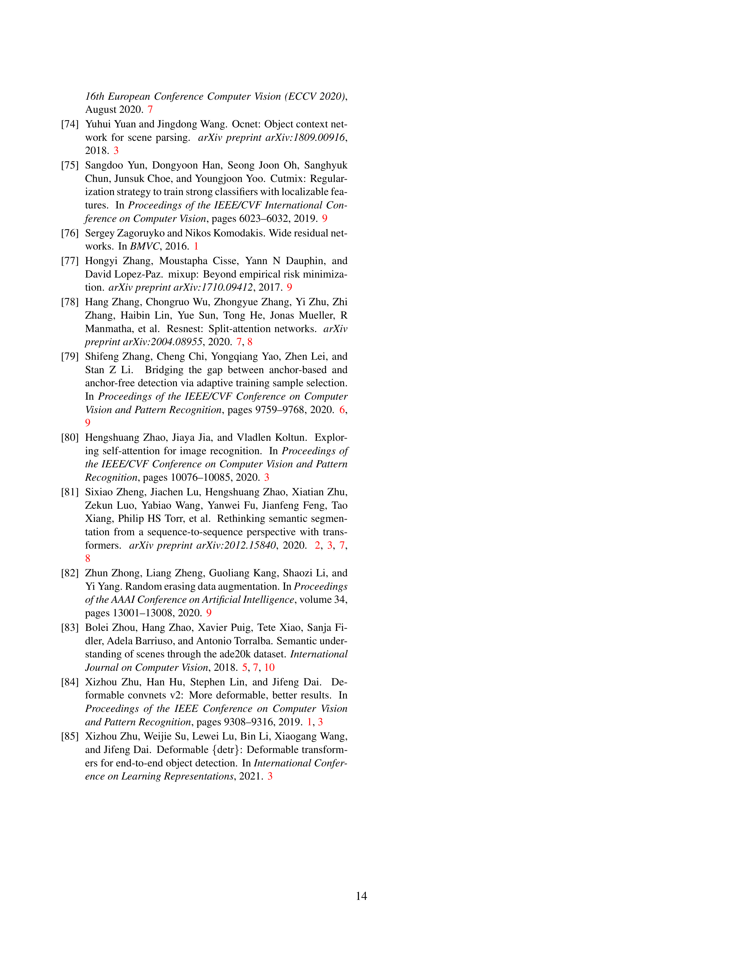 Swin Transformer Research Paper by Microsoft — page 14