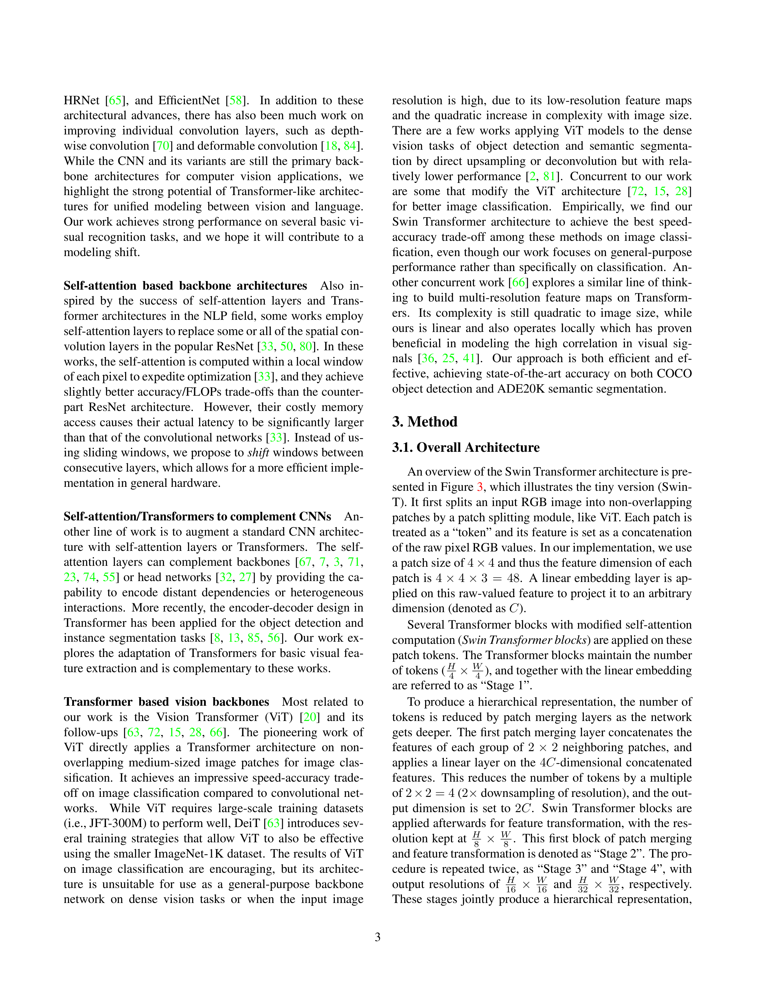 Swin Transformer Research Paper by Microsoft — page 3