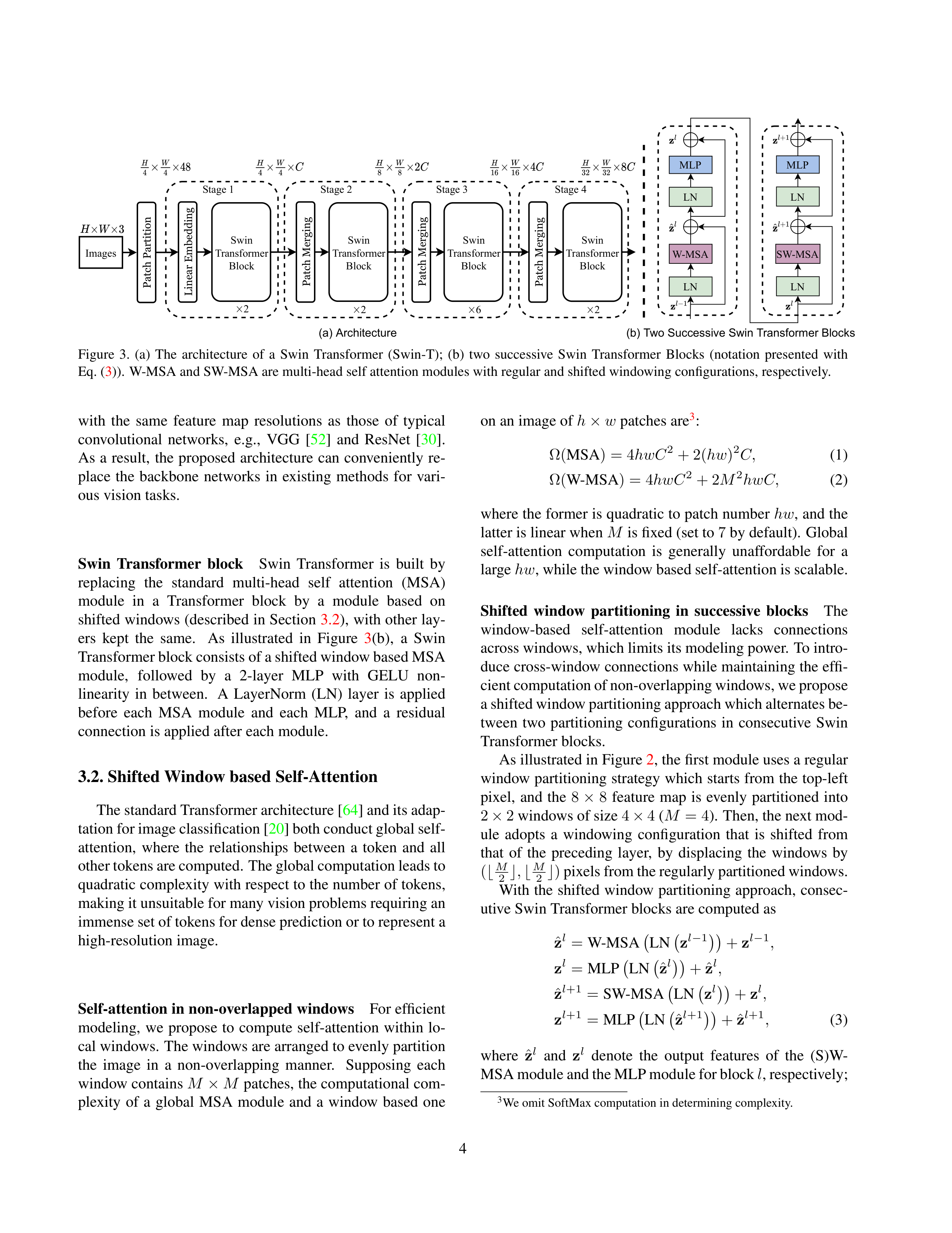 Swin Transformer Research Paper by Microsoft — page 4