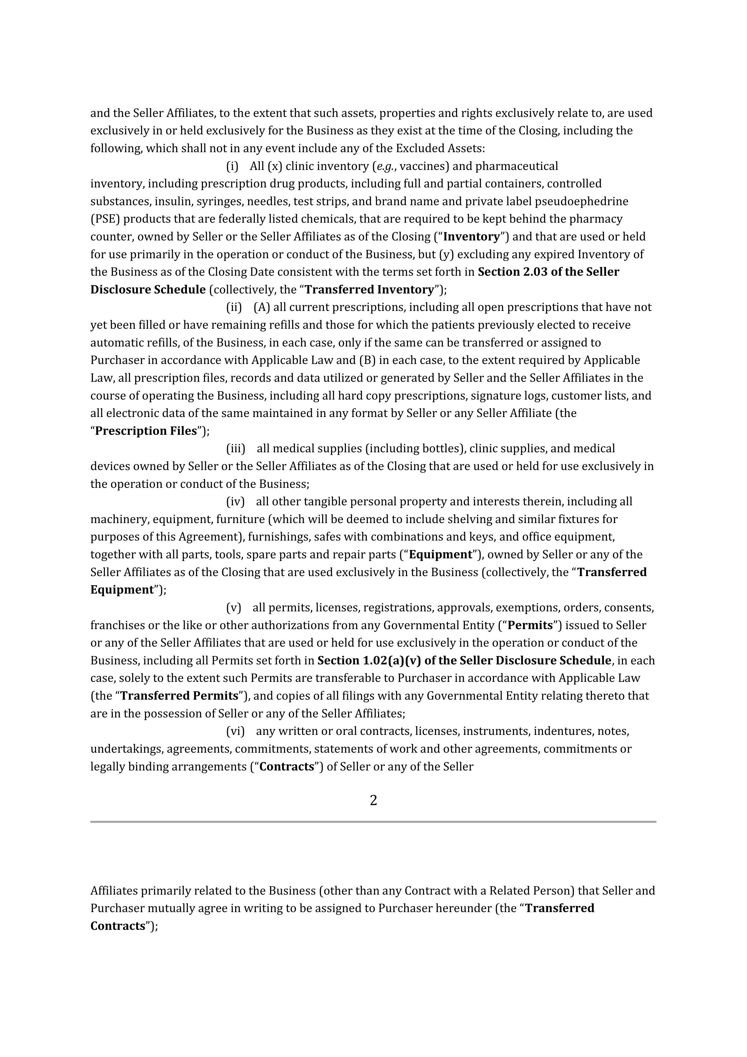 TARGET CORPORATION ASSET PURCHASE AGREEMENT — page 11