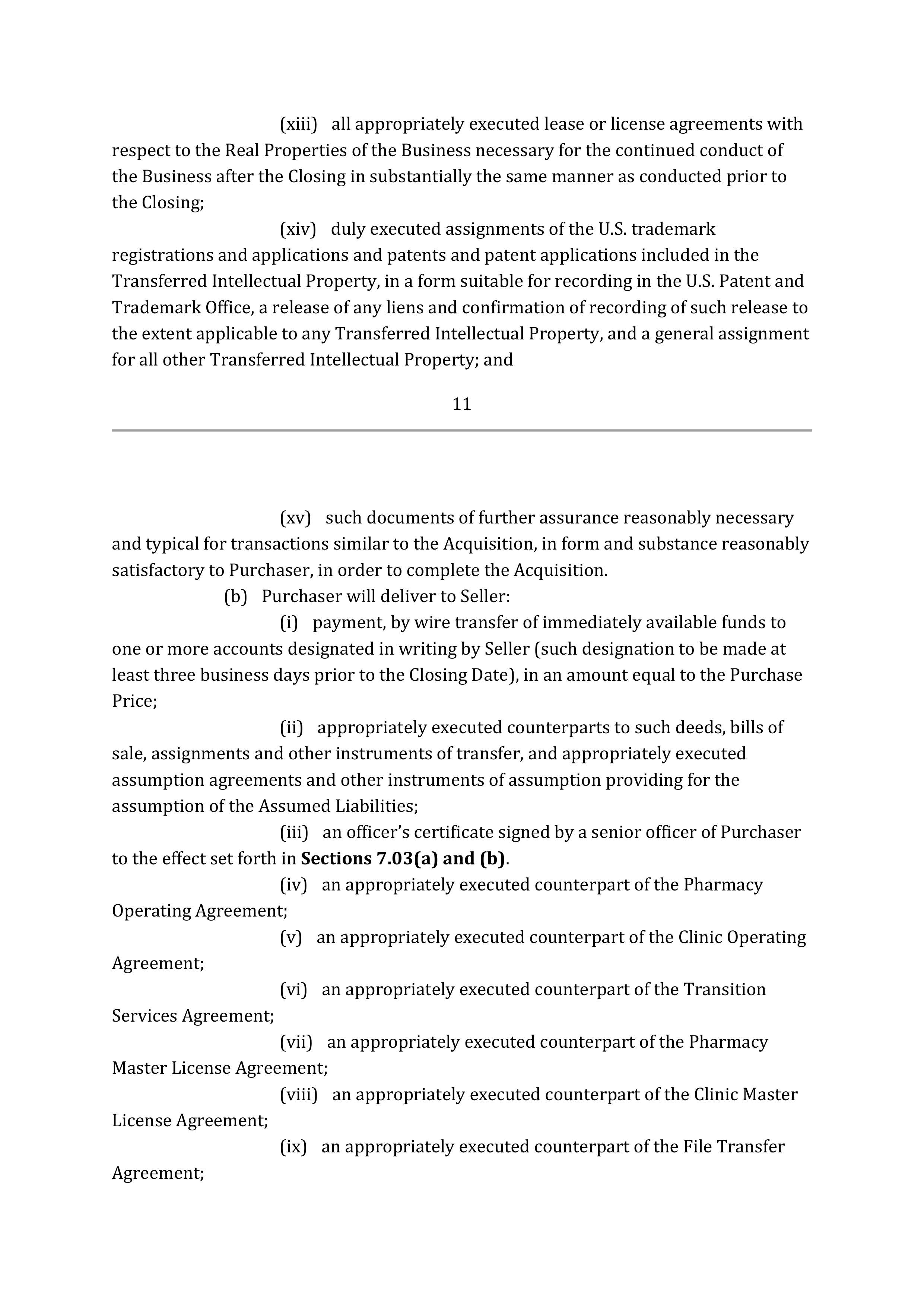 TARGET CORPORATION ASSET PURCHASE AGREEMENT — page 21