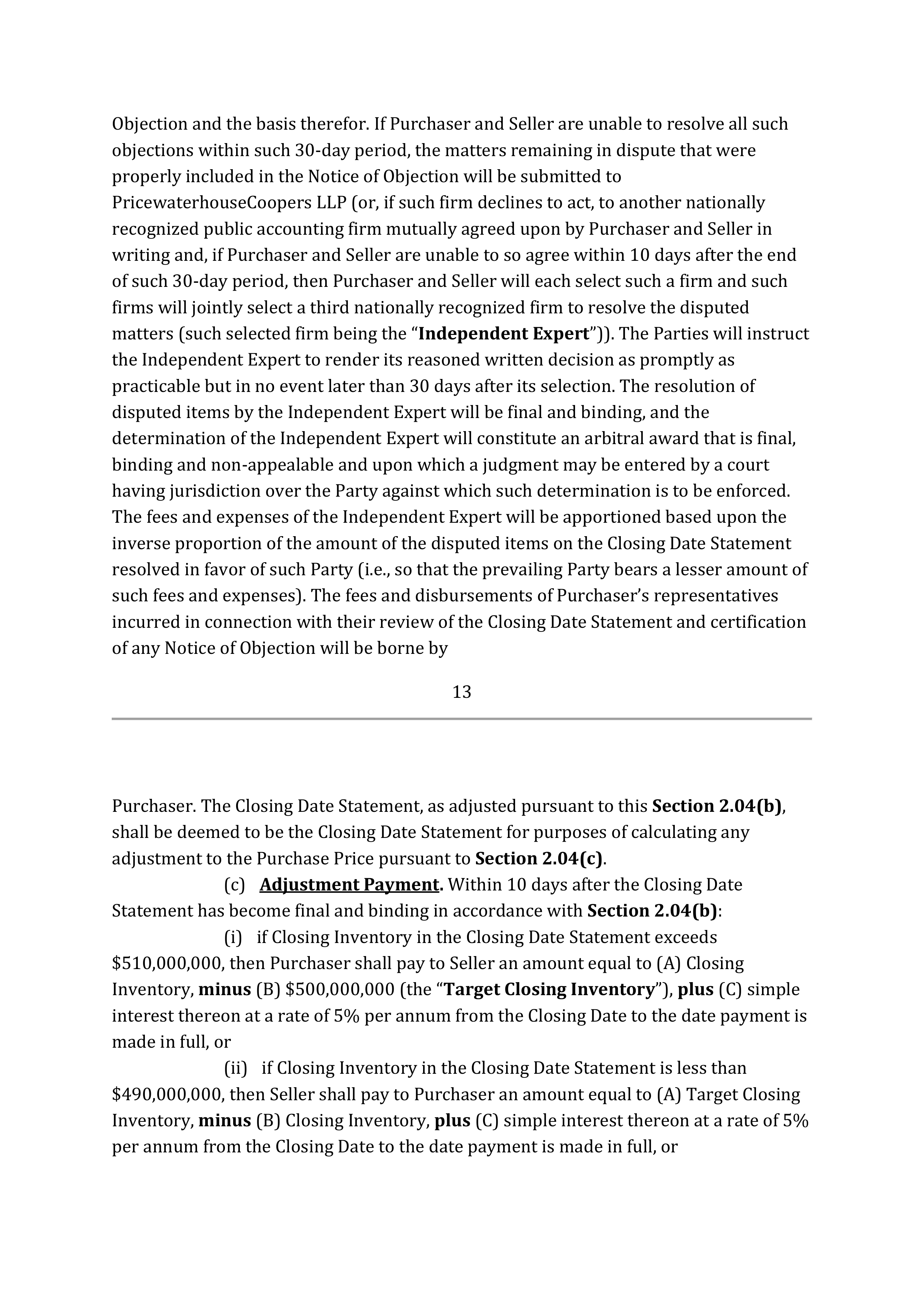 TARGET CORPORATION ASSET PURCHASE AGREEMENT — page 23