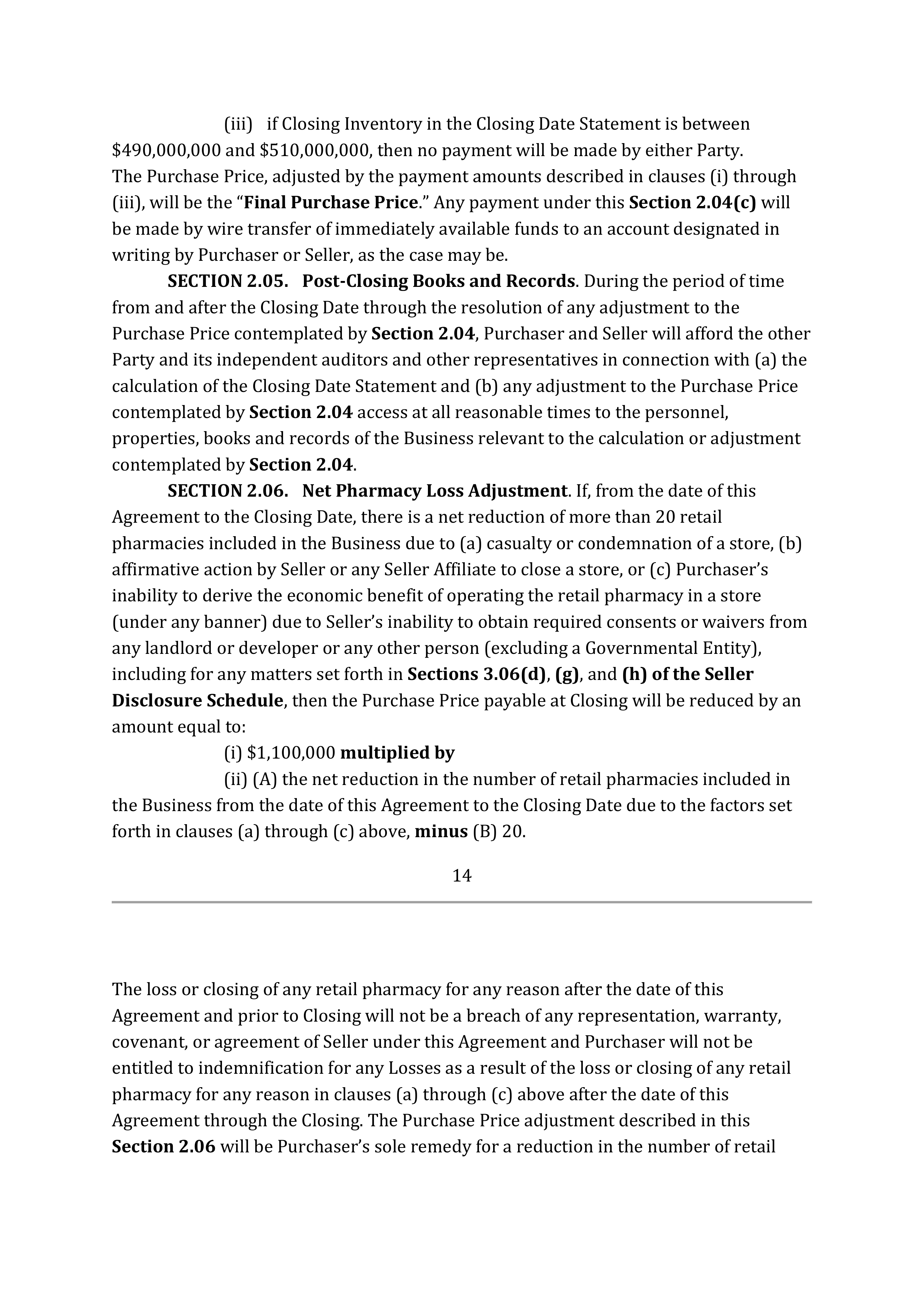 TARGET CORPORATION ASSET PURCHASE AGREEMENT — page 24