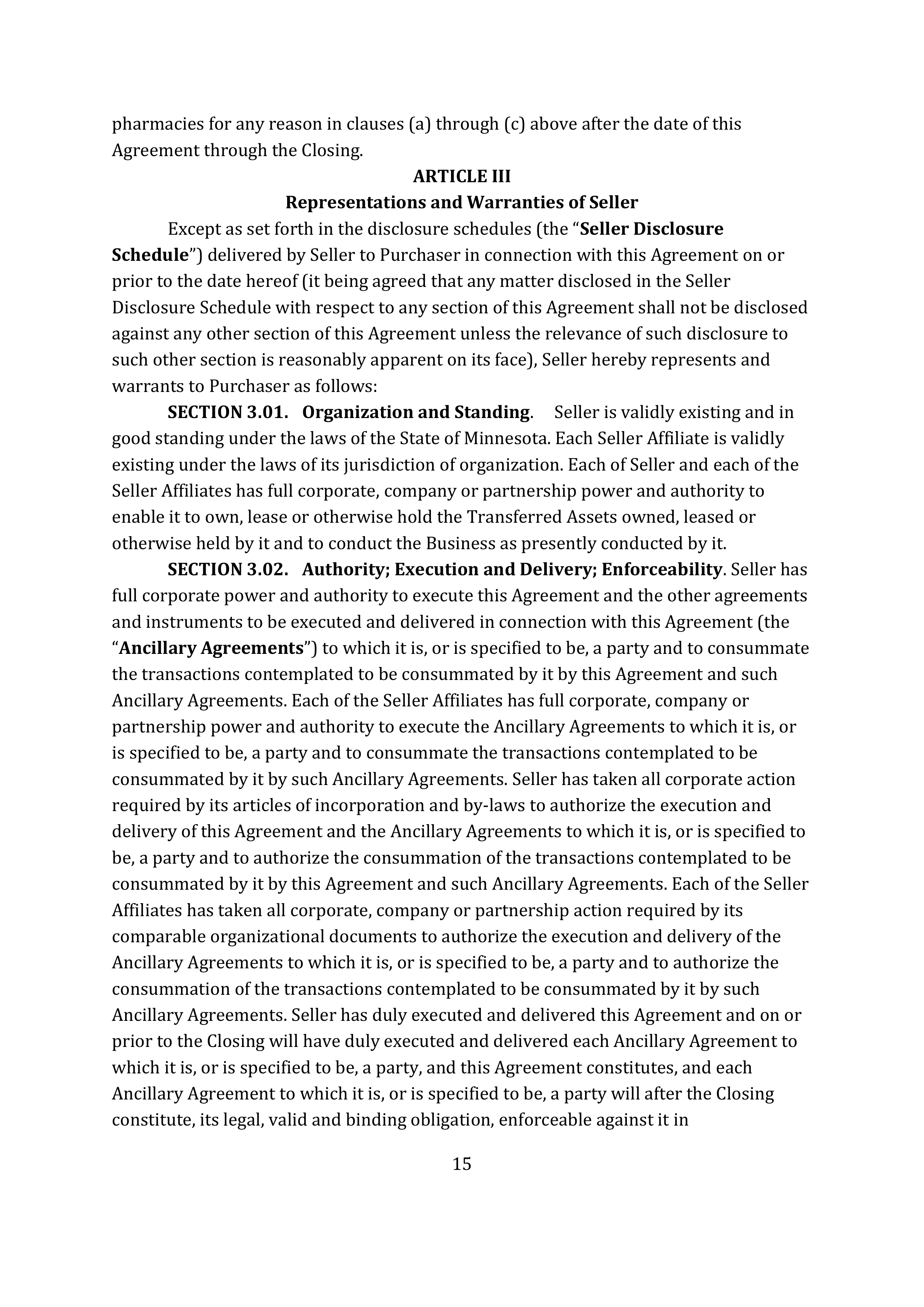 TARGET CORPORATION ASSET PURCHASE AGREEMENT — page 25