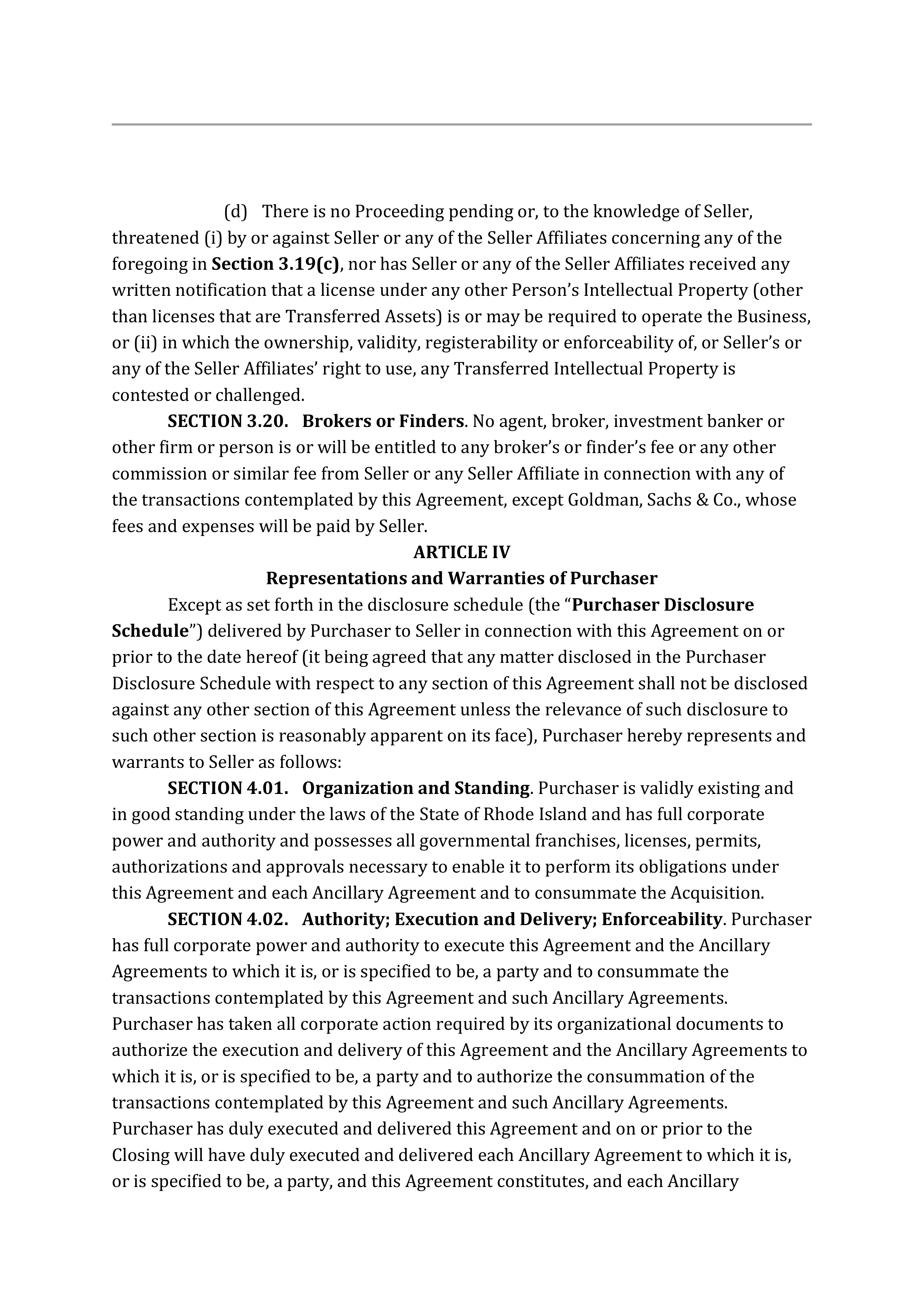 TARGET CORPORATION ASSET PURCHASE AGREEMENT — page 38