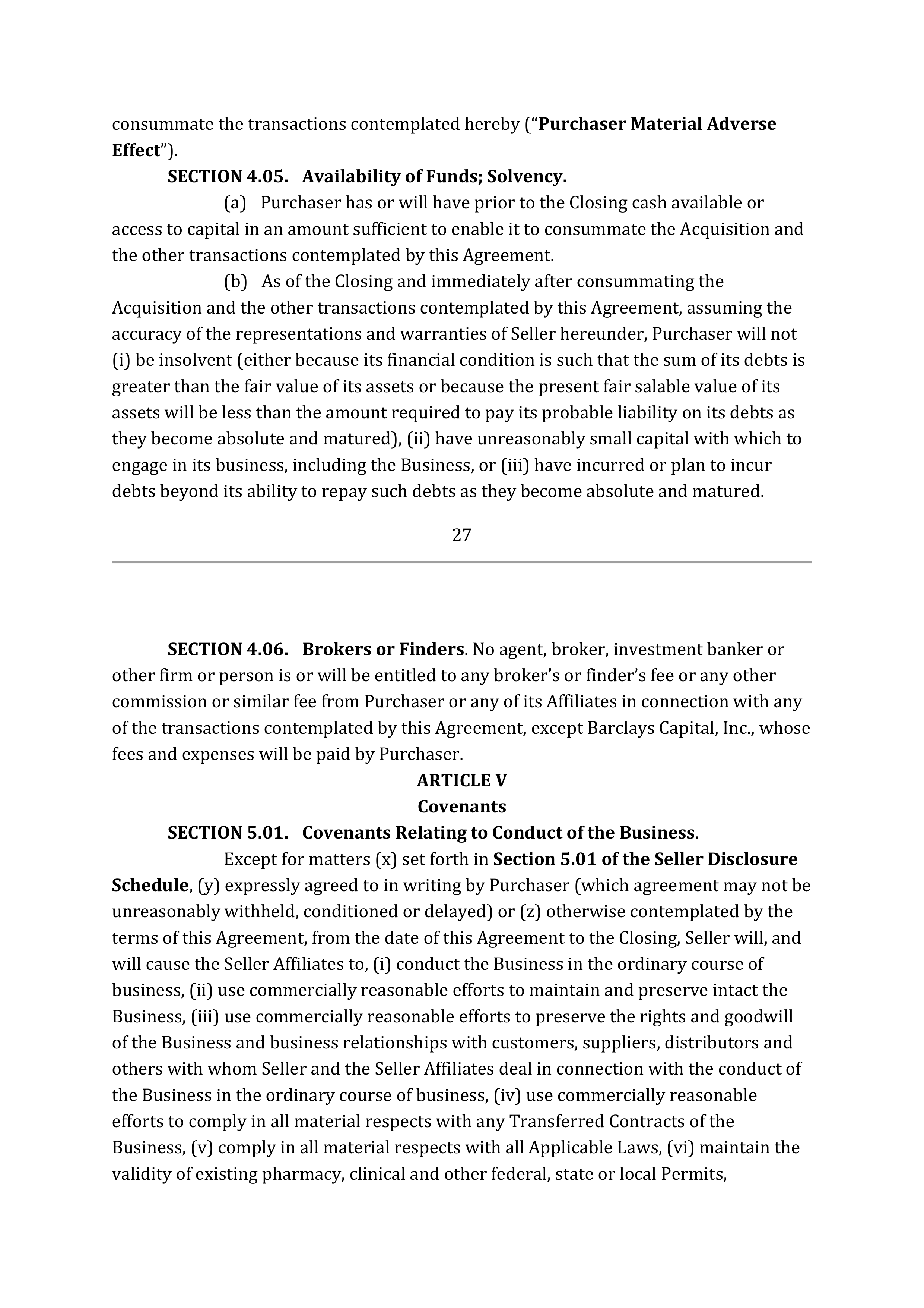 TARGET CORPORATION ASSET PURCHASE AGREEMENT — page 40