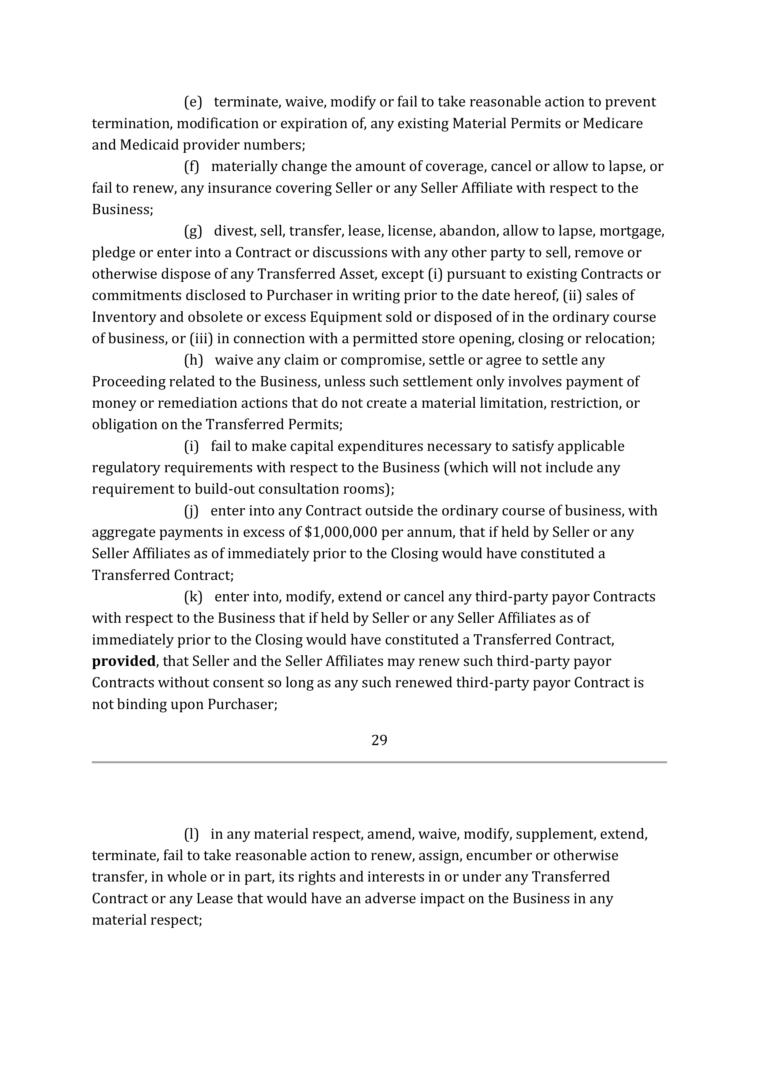 TARGET CORPORATION ASSET PURCHASE AGREEMENT — page 42