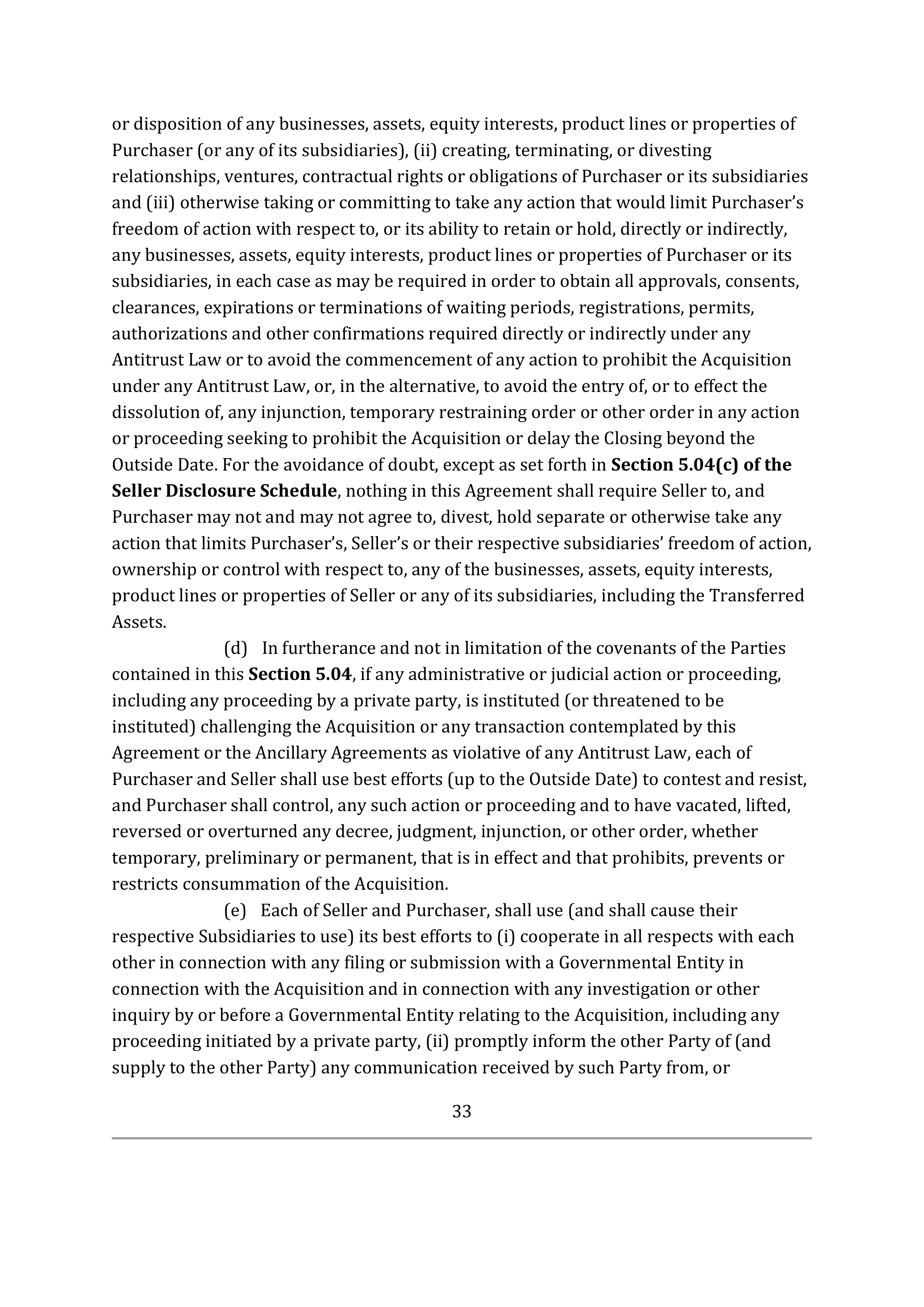 TARGET CORPORATION ASSET PURCHASE AGREEMENT — page 47