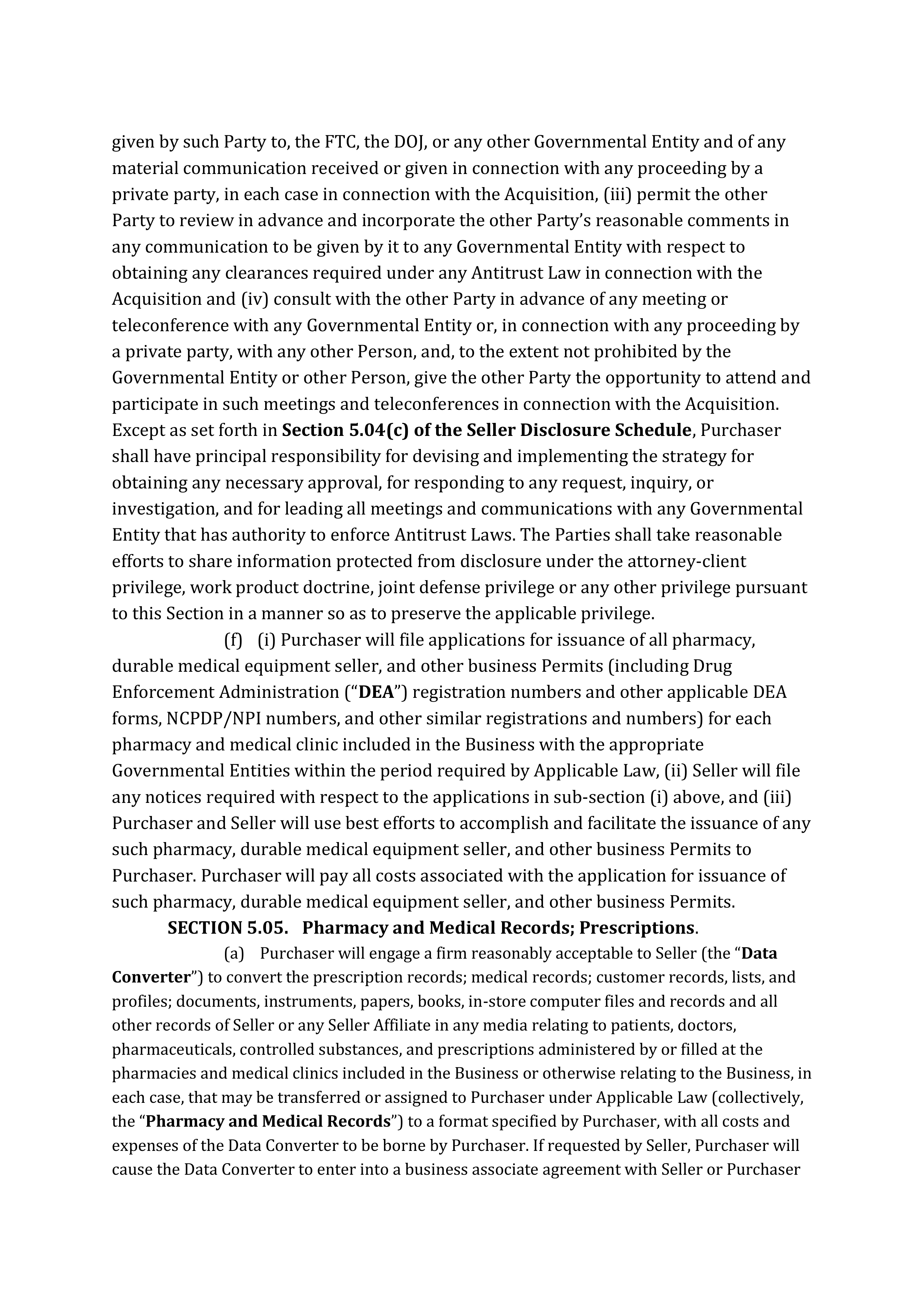 TARGET CORPORATION ASSET PURCHASE AGREEMENT — page 48