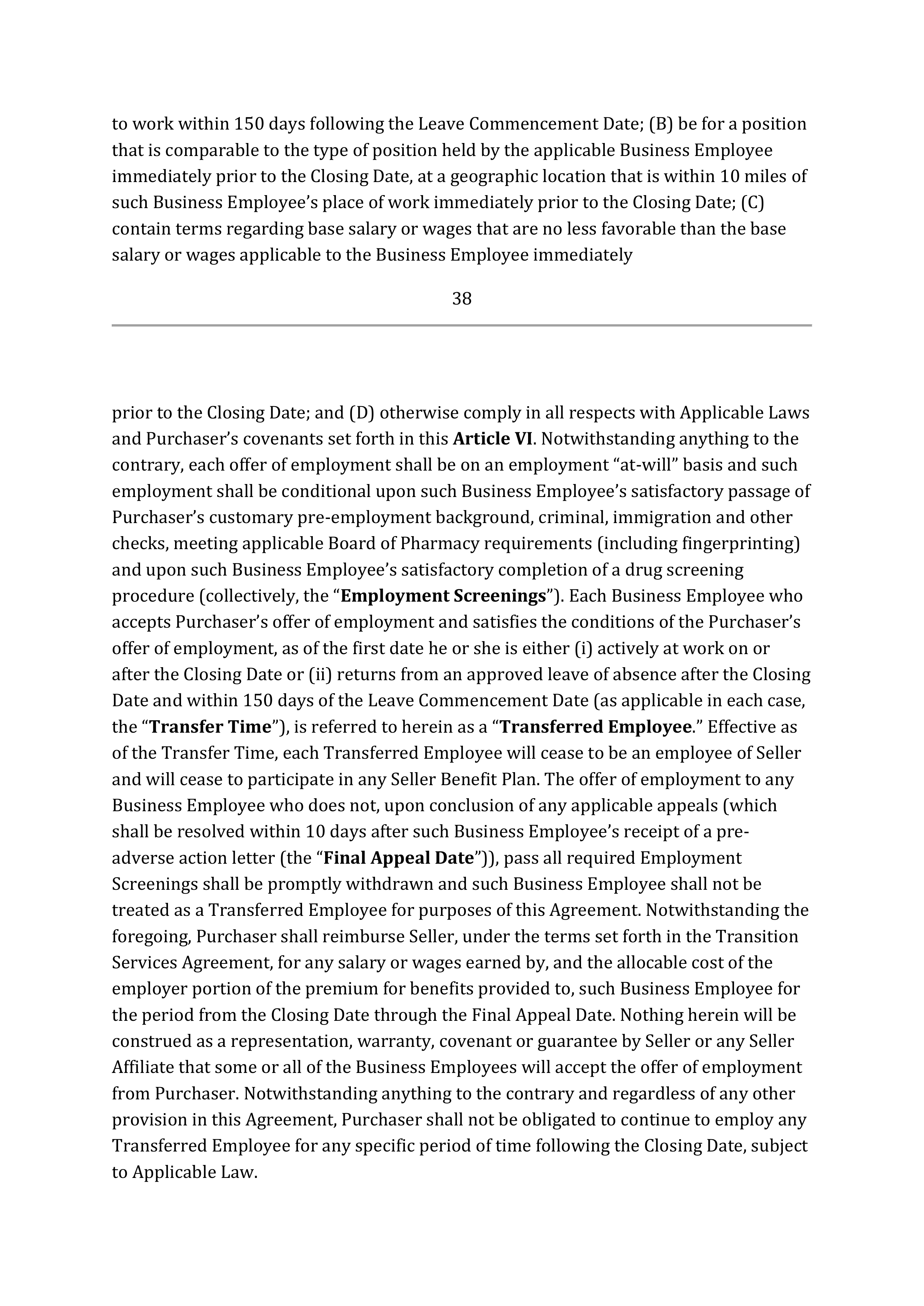 TARGET CORPORATION ASSET PURCHASE AGREEMENT — page 54