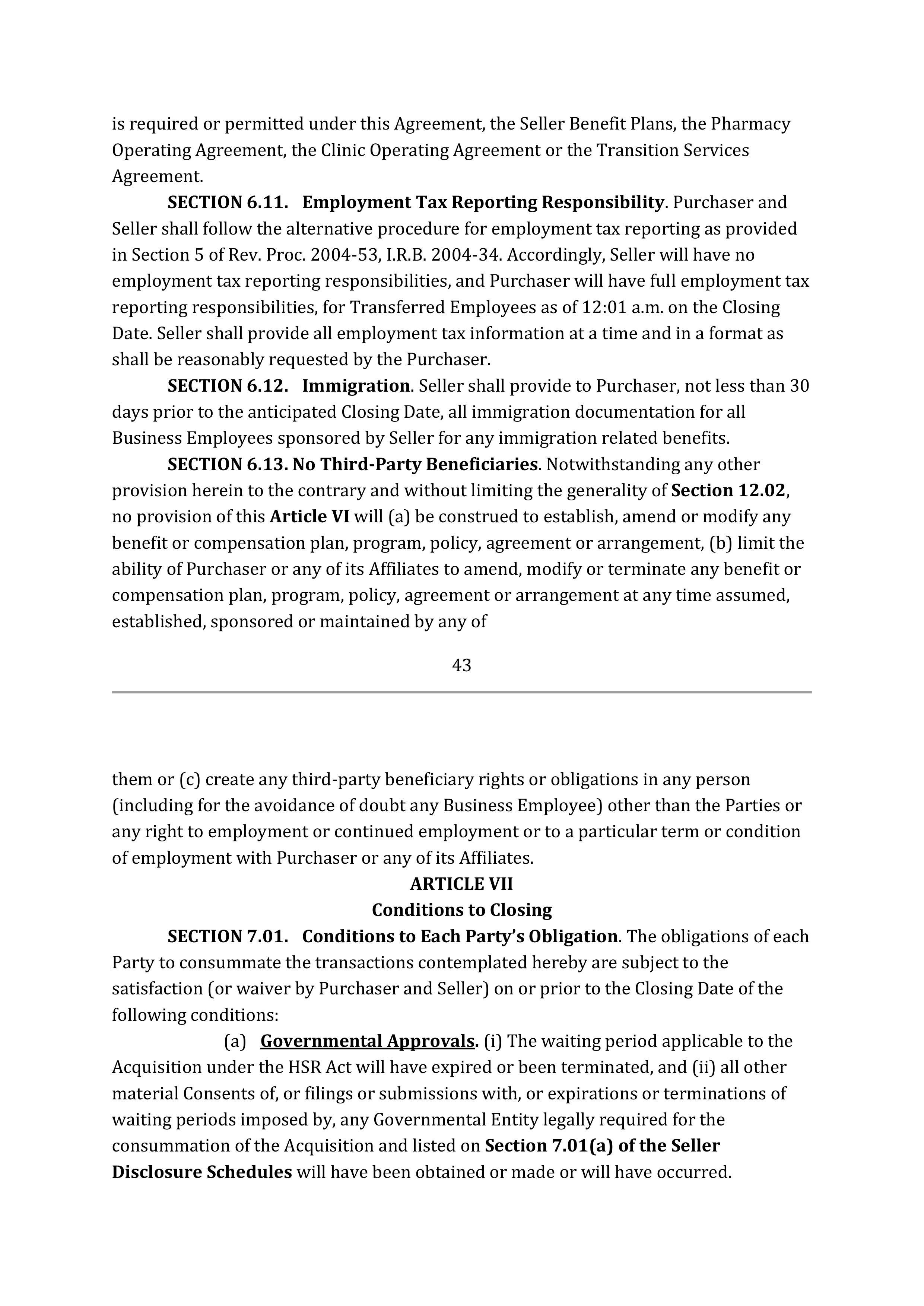 TARGET CORPORATION ASSET PURCHASE AGREEMENT — page 60