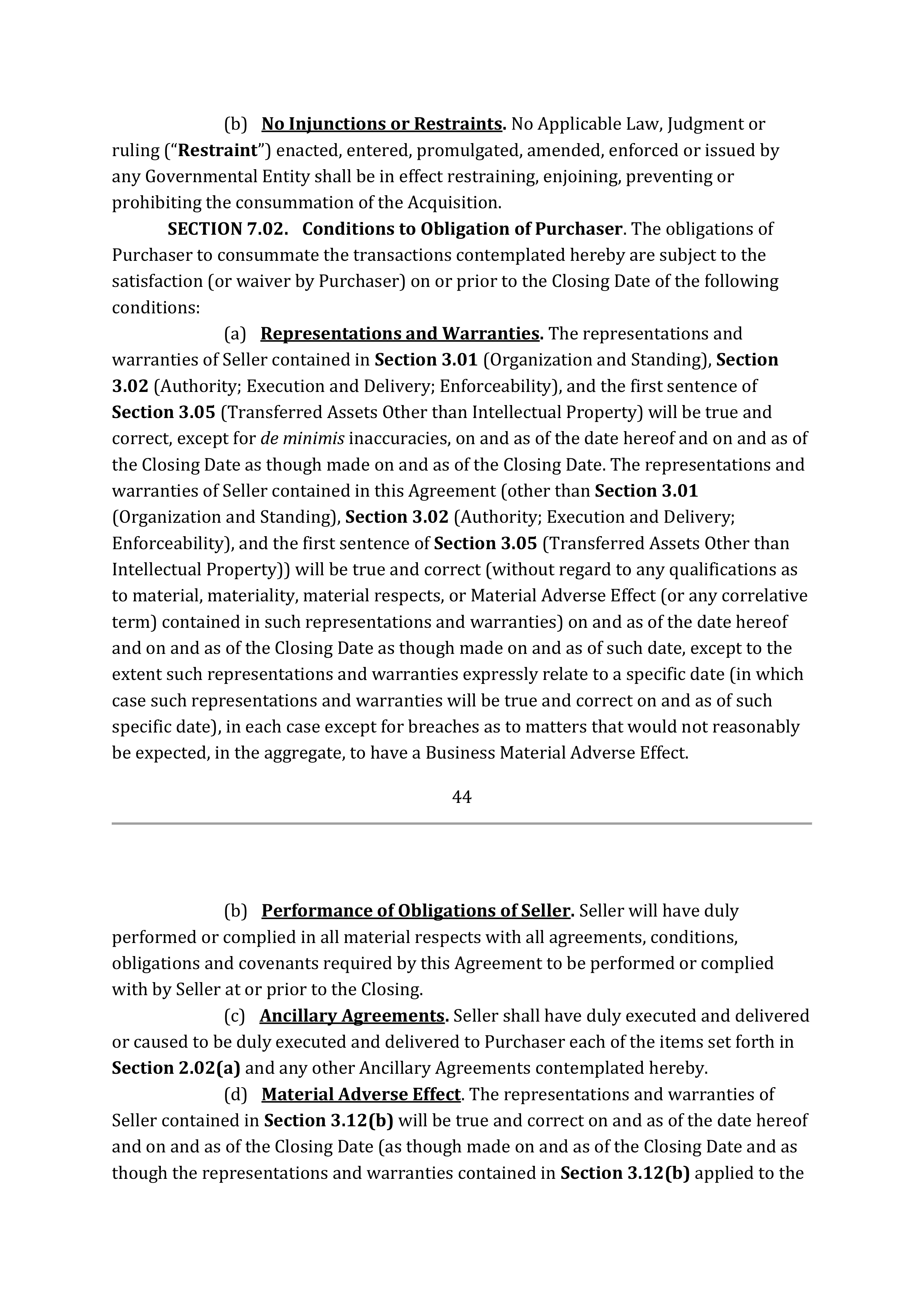 TARGET CORPORATION ASSET PURCHASE AGREEMENT — page 61