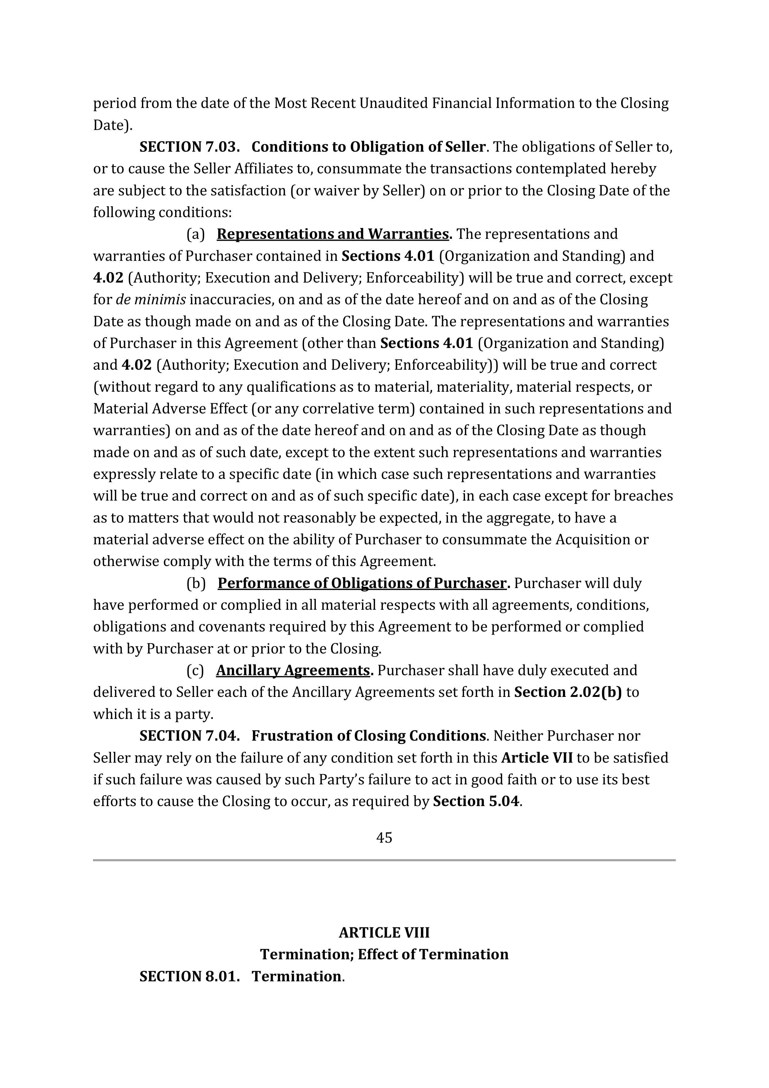 TARGET CORPORATION ASSET PURCHASE AGREEMENT — page 62