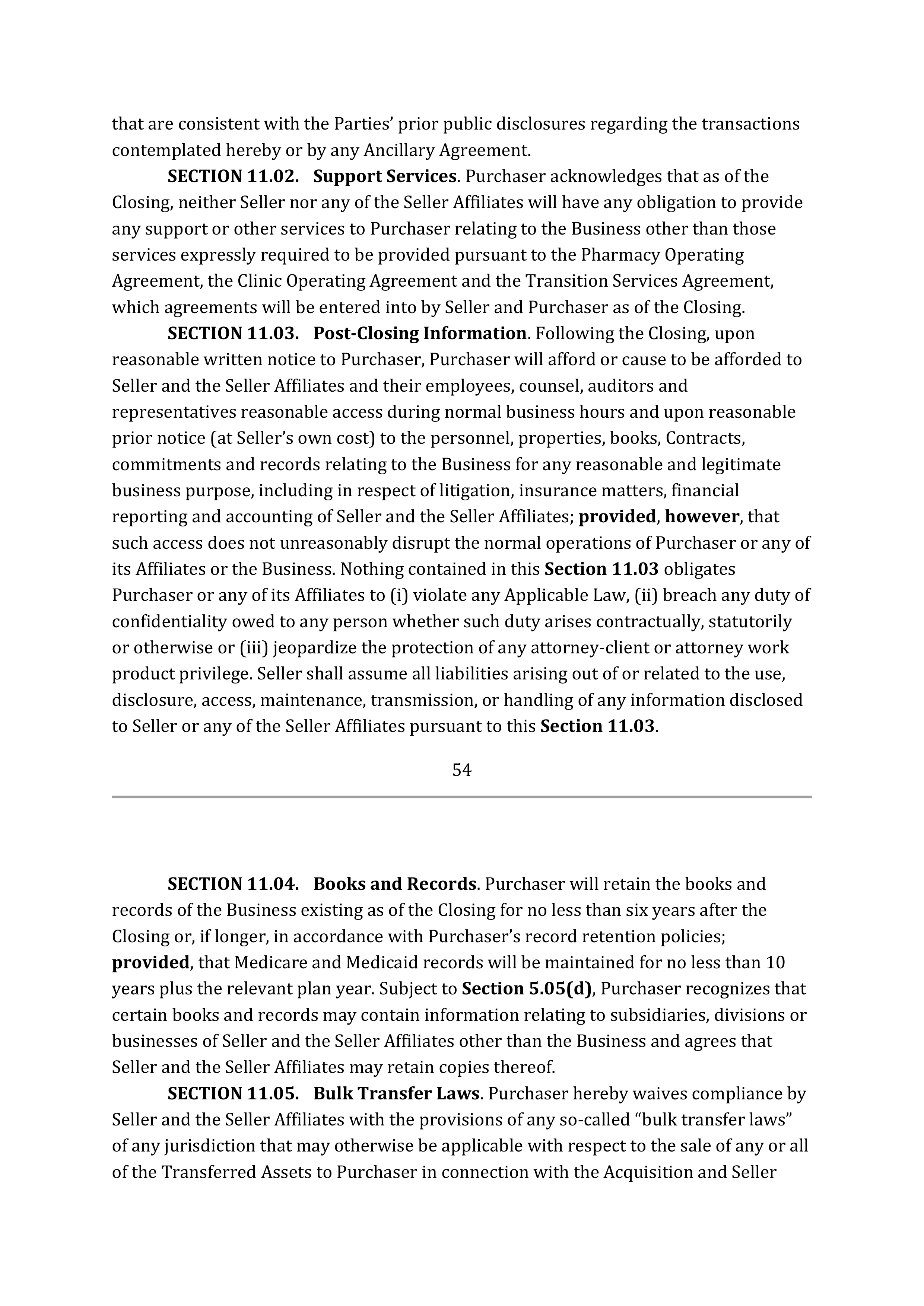 TARGET CORPORATION ASSET PURCHASE AGREEMENT — page 73
