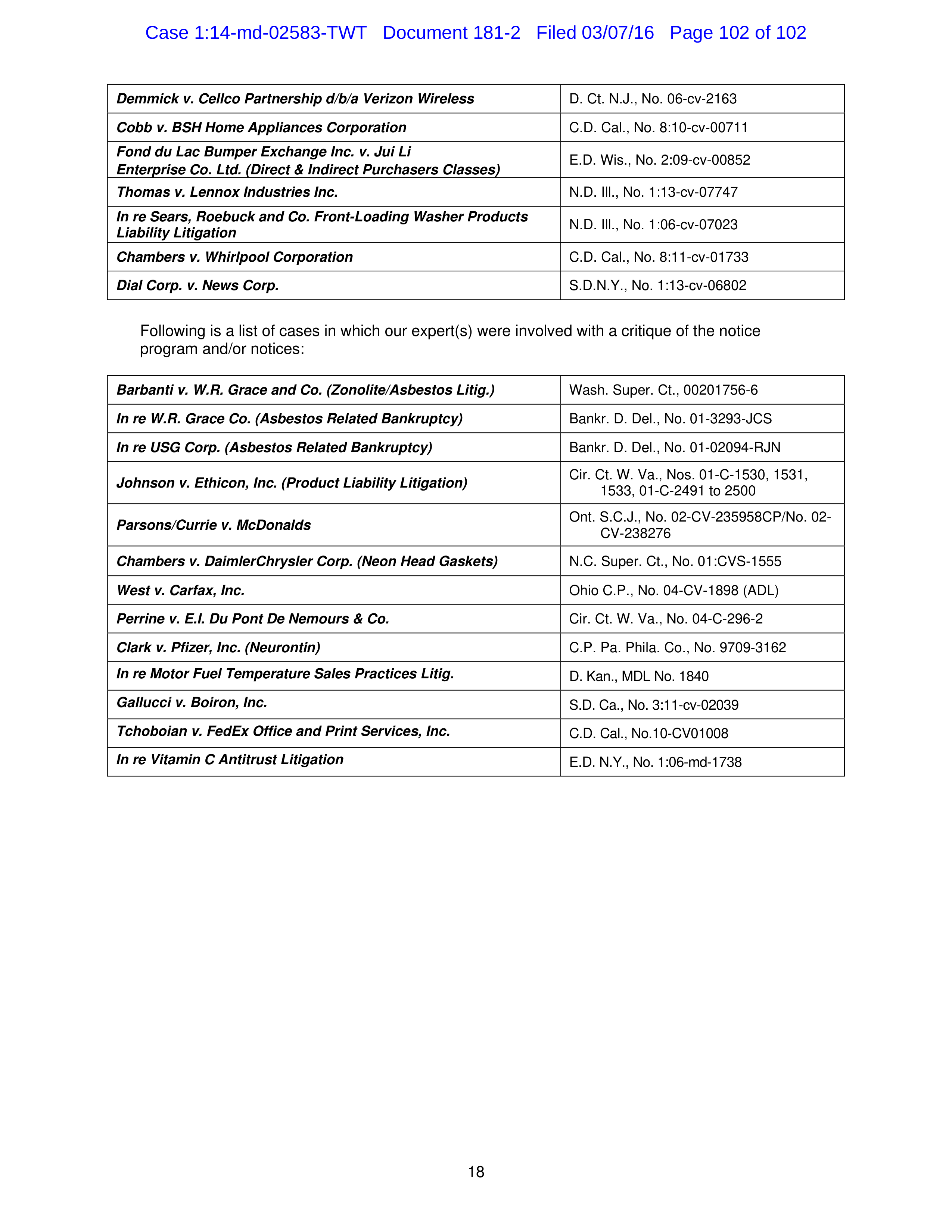 THE HOME DEPOT SETTLEMENT AGREEMENT — page 101