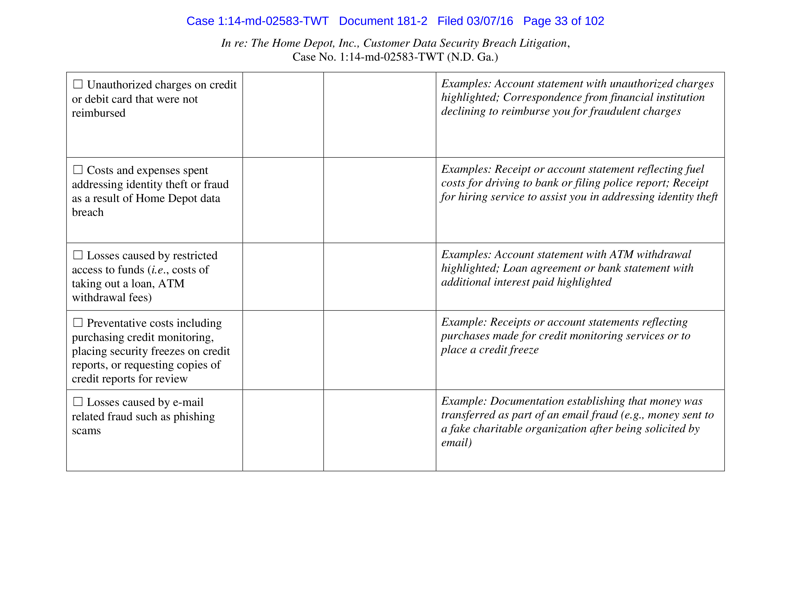 THE HOME DEPOT SETTLEMENT AGREEMENT — page 32