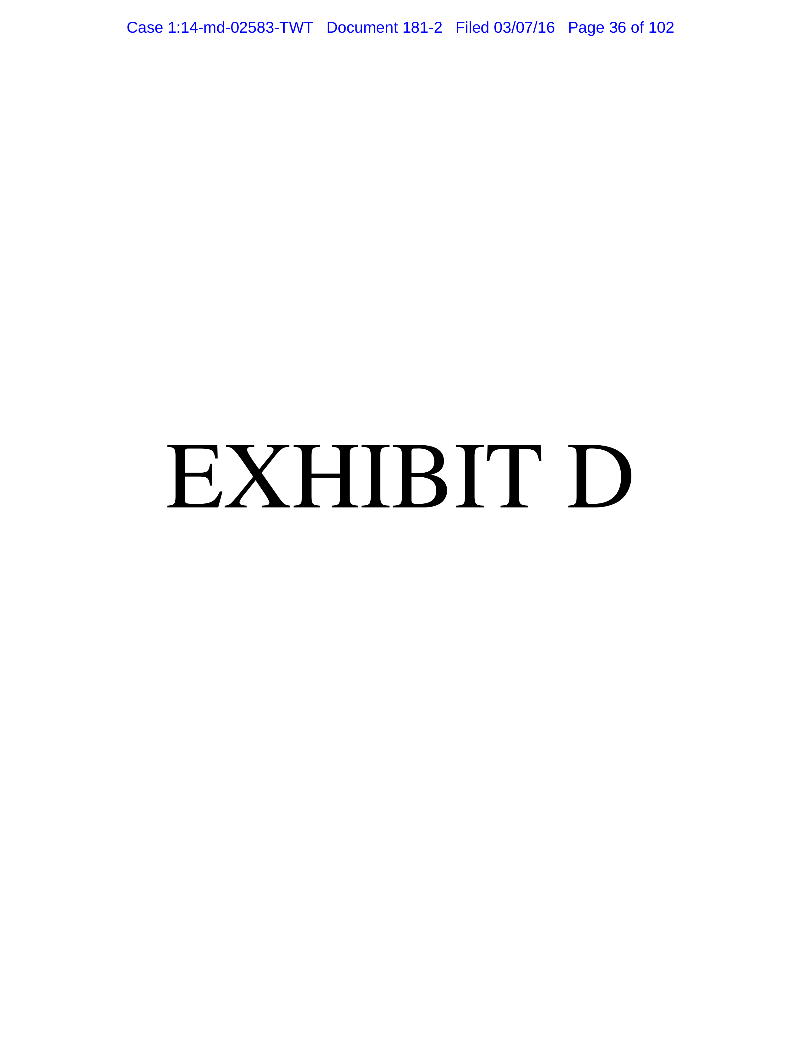 THE HOME DEPOT SETTLEMENT AGREEMENT — page 35