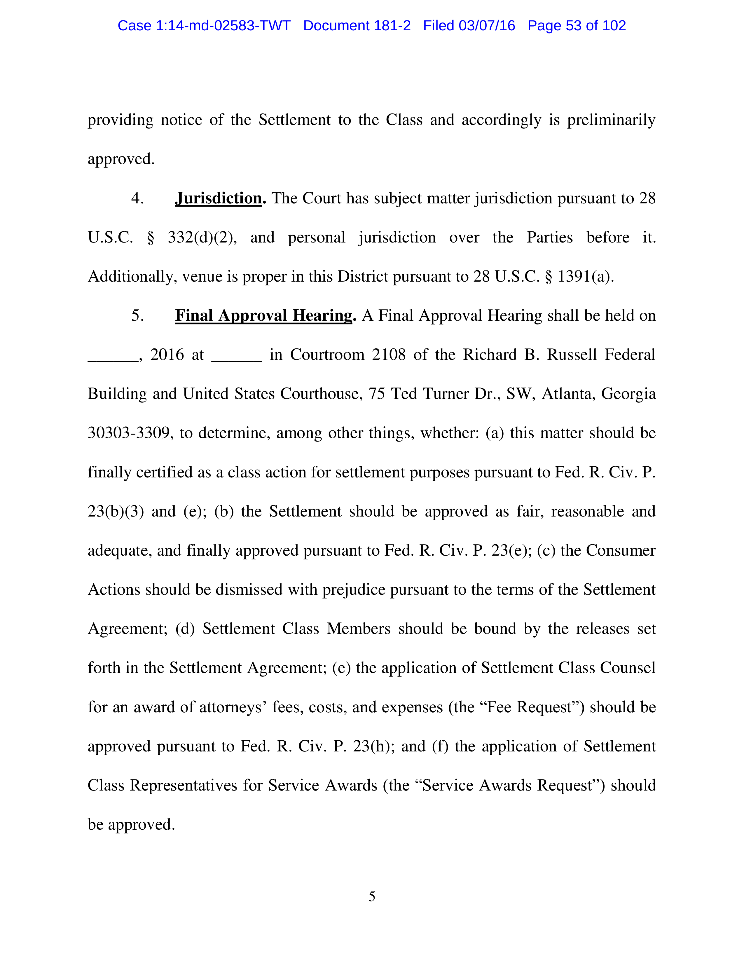 THE HOME DEPOT SETTLEMENT AGREEMENT — page 52
