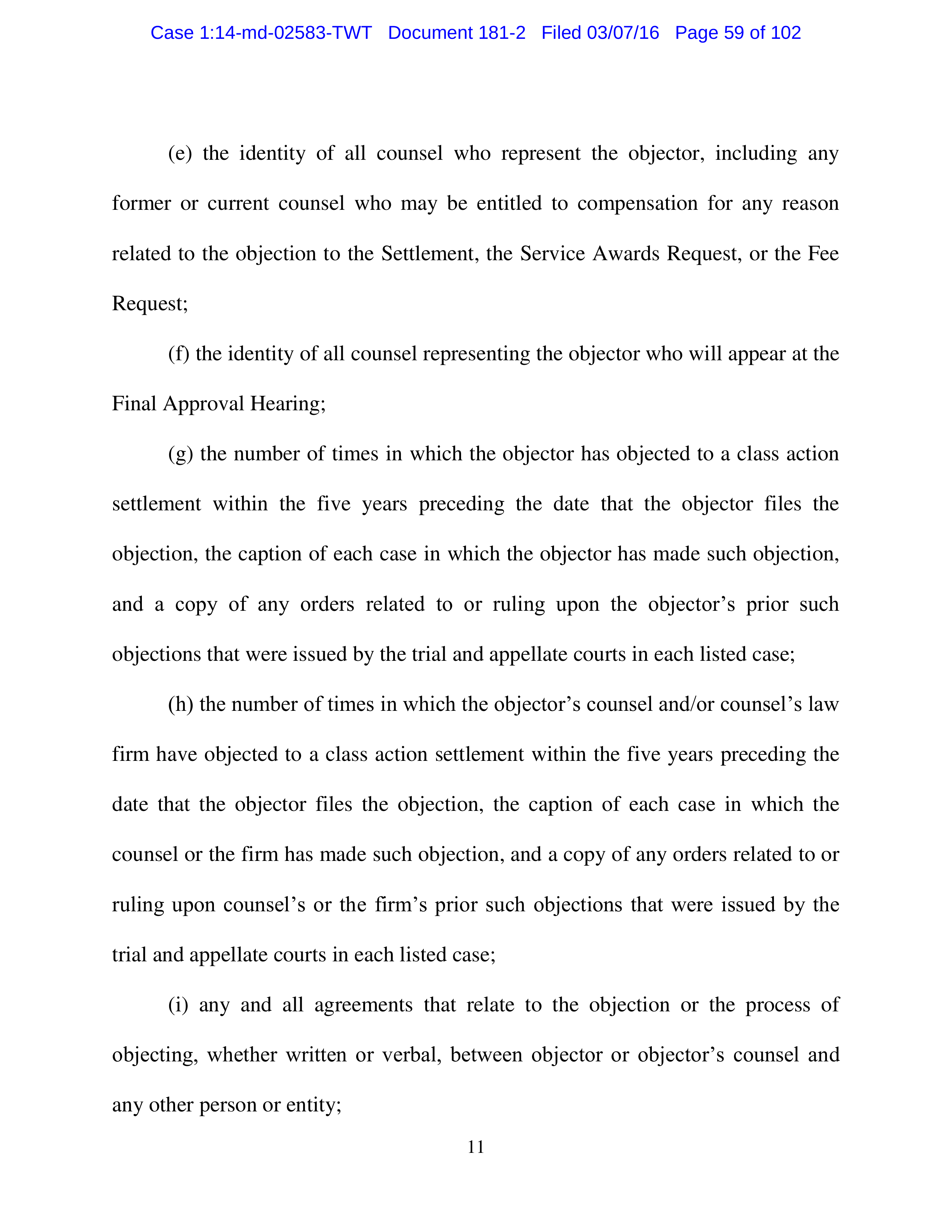 THE HOME DEPOT SETTLEMENT AGREEMENT — page 58