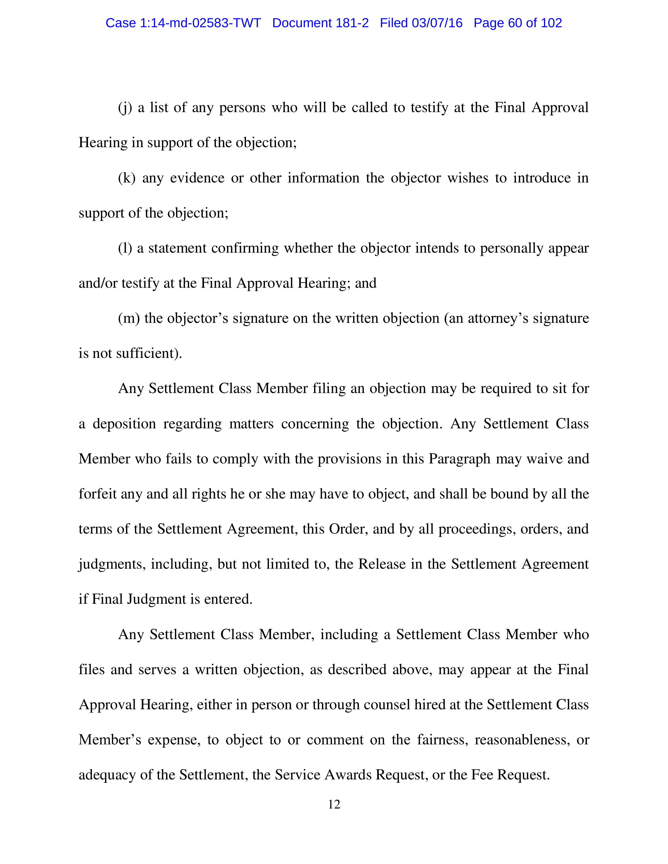 THE HOME DEPOT SETTLEMENT AGREEMENT — page 59