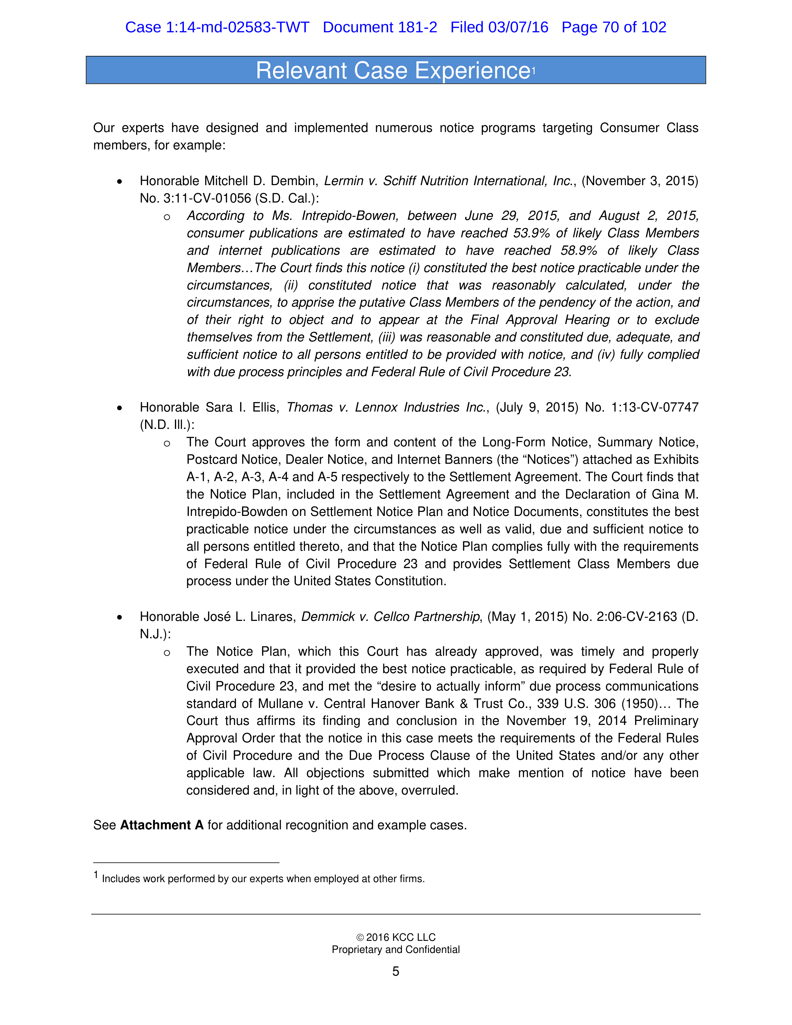 THE HOME DEPOT SETTLEMENT AGREEMENT — page 69