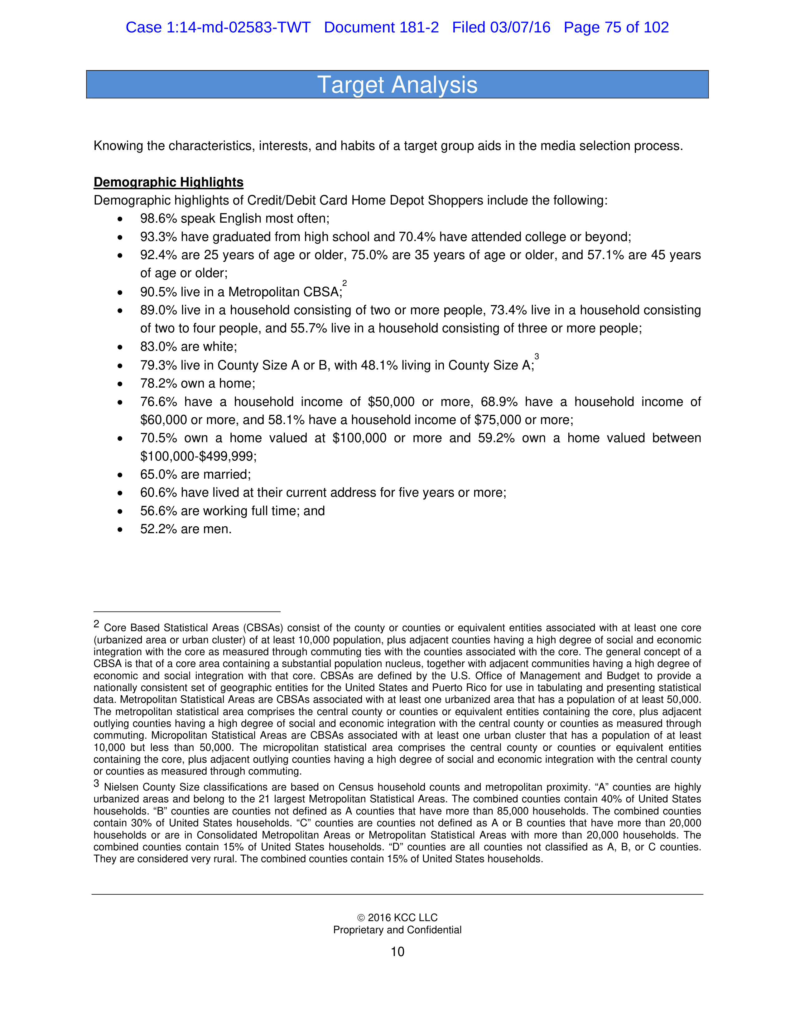 THE HOME DEPOT SETTLEMENT AGREEMENT — page 74