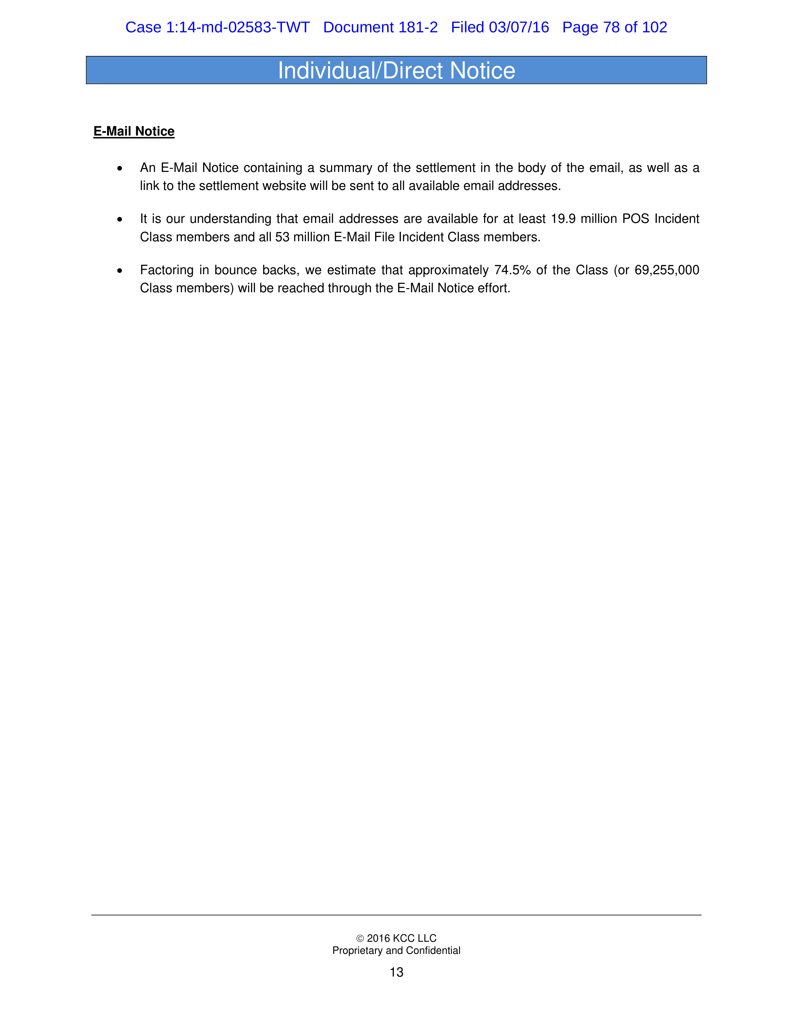THE HOME DEPOT SETTLEMENT AGREEMENT — page 77