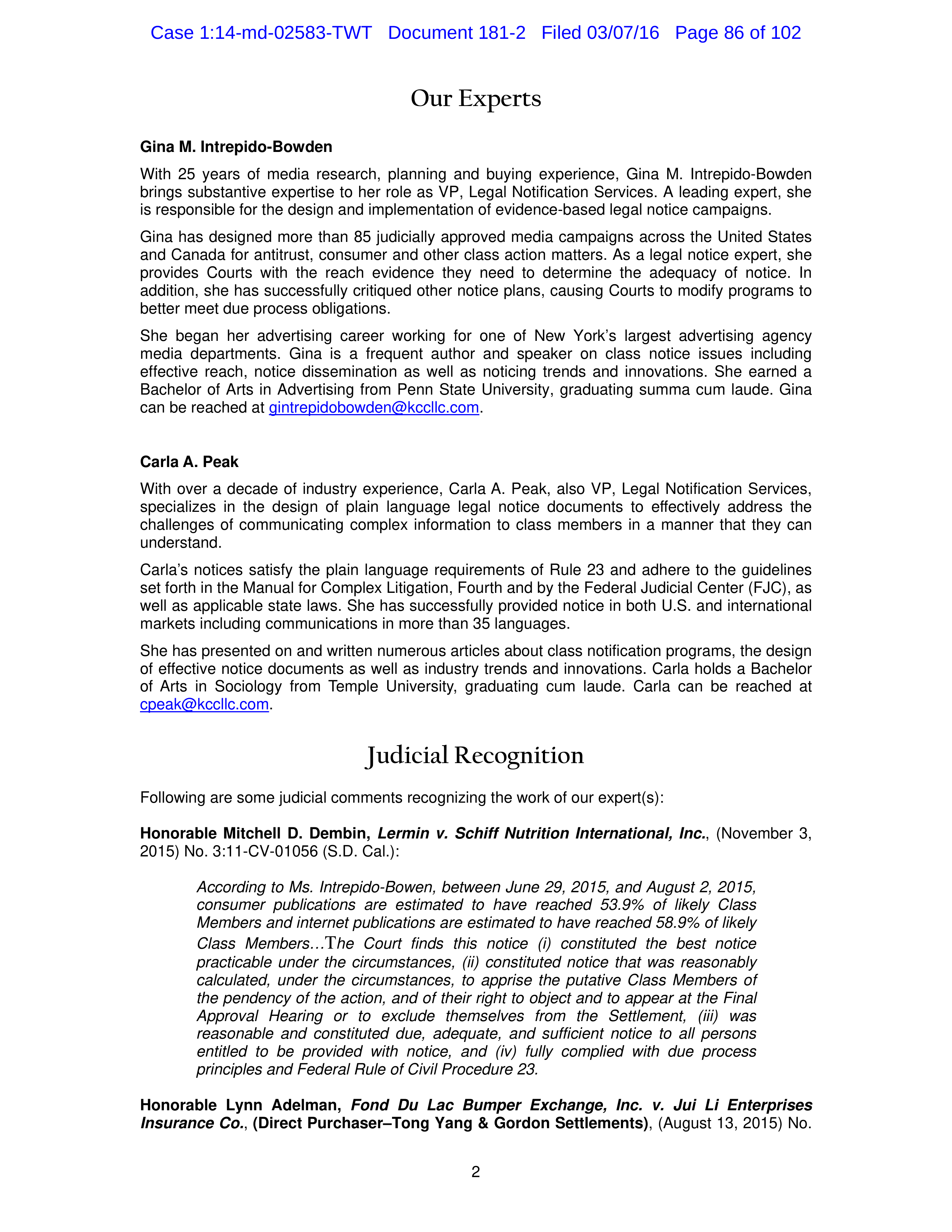 THE HOME DEPOT SETTLEMENT AGREEMENT — page 85