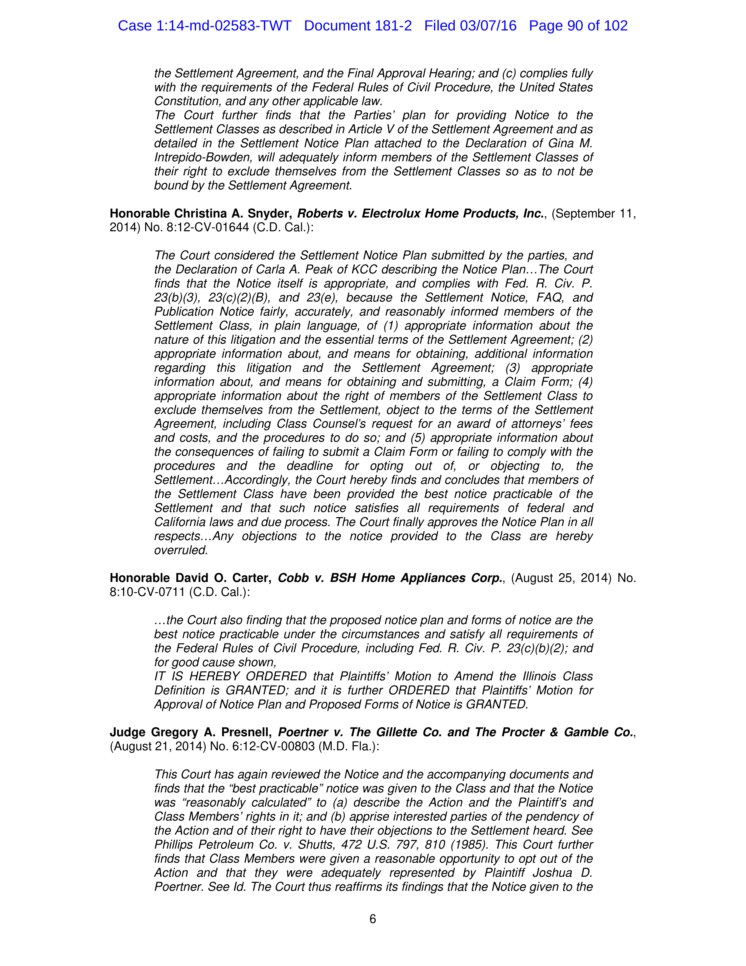 THE HOME DEPOT SETTLEMENT AGREEMENT — page 89