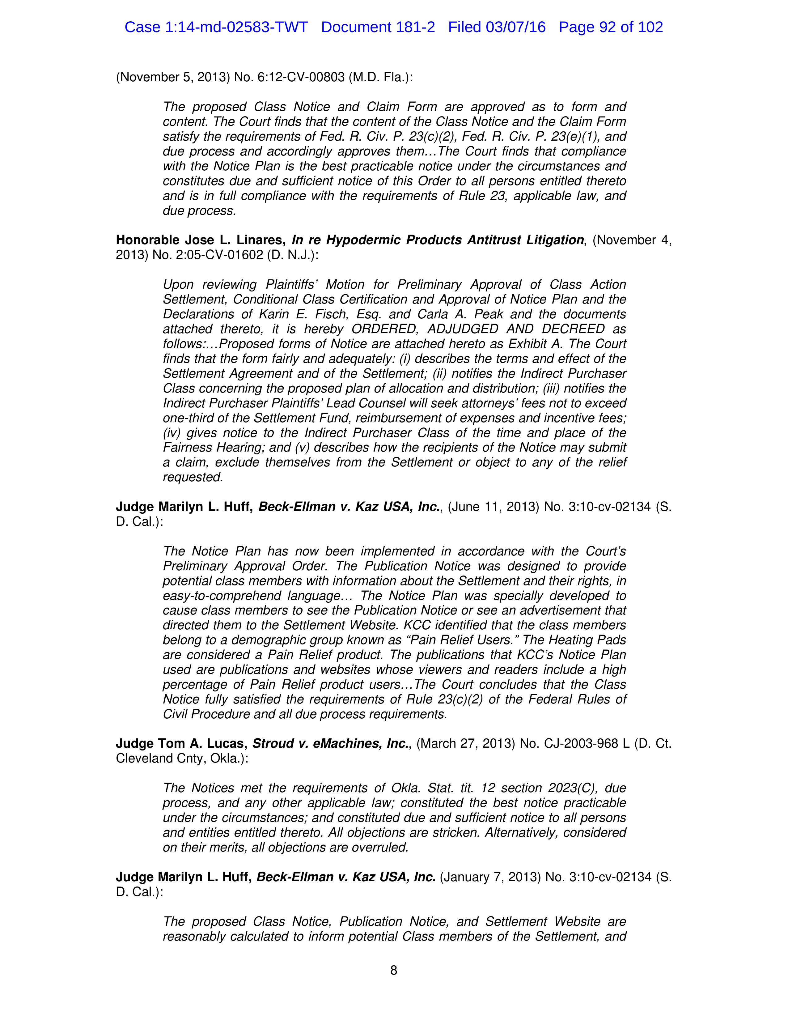 THE HOME DEPOT SETTLEMENT AGREEMENT — page 91