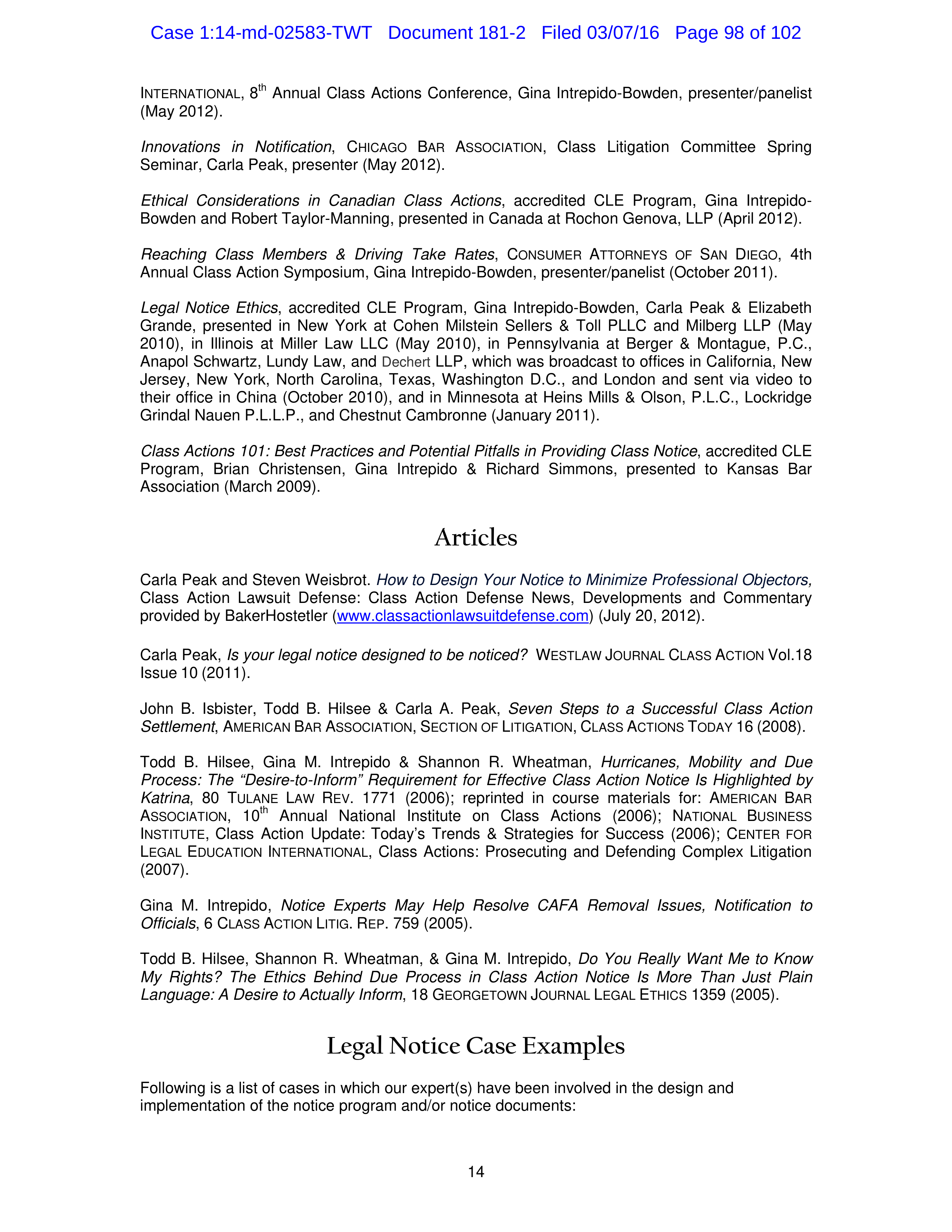 THE HOME DEPOT SETTLEMENT AGREEMENT — page 97