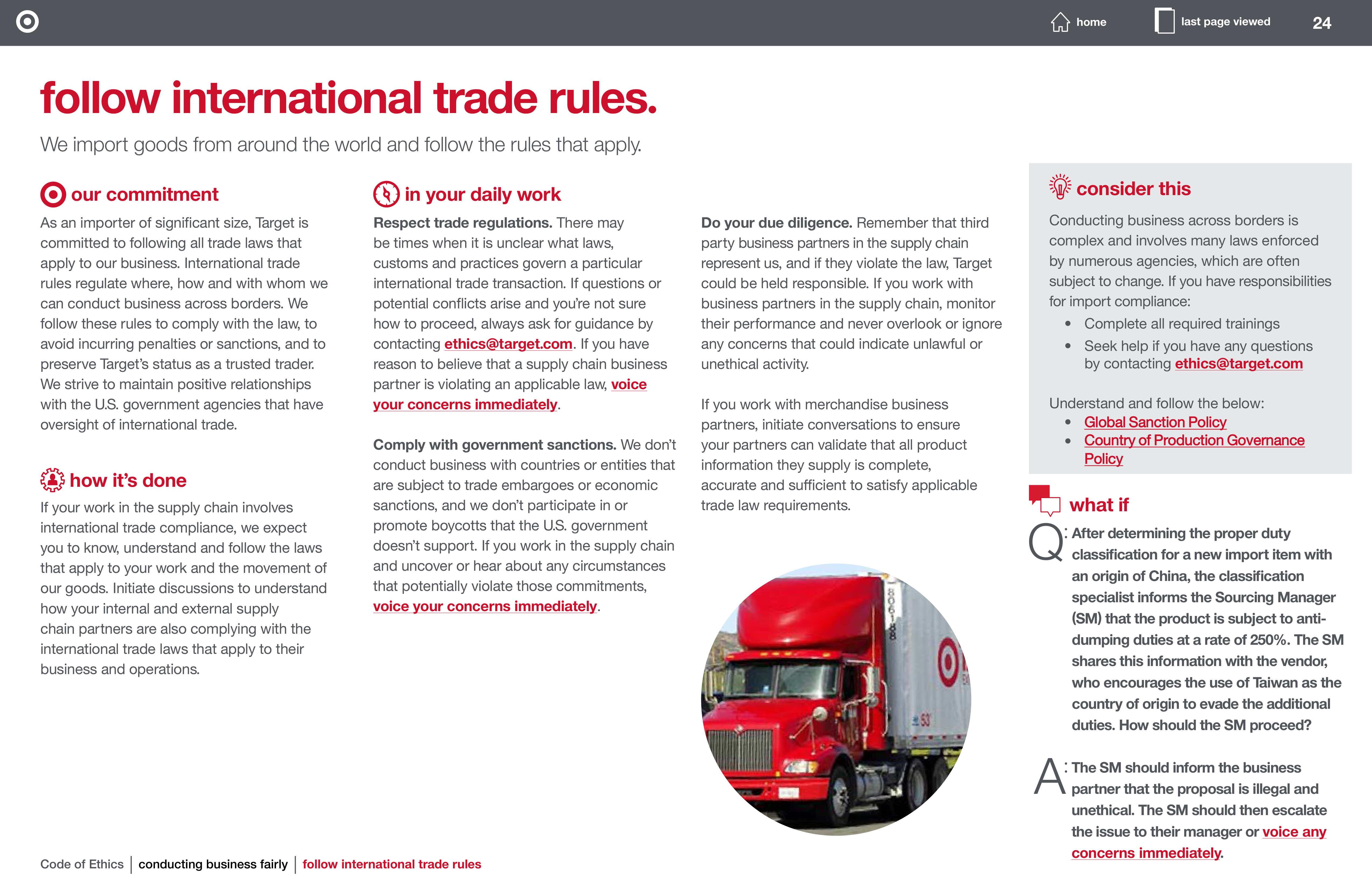 Target Corporation Code of Ethics Handbook — page 24