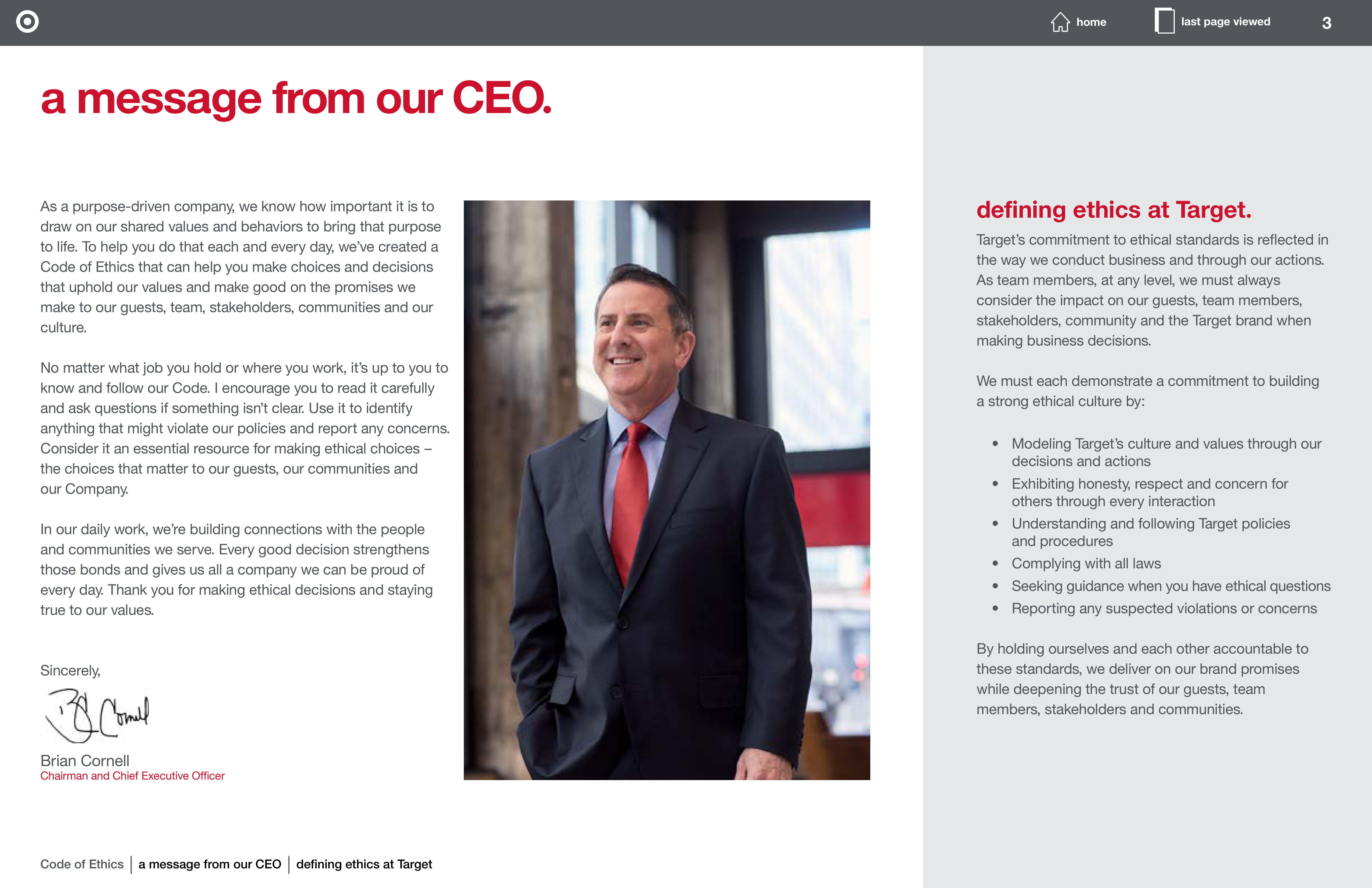 Target Corporation Code of Ethics Handbook — page 3