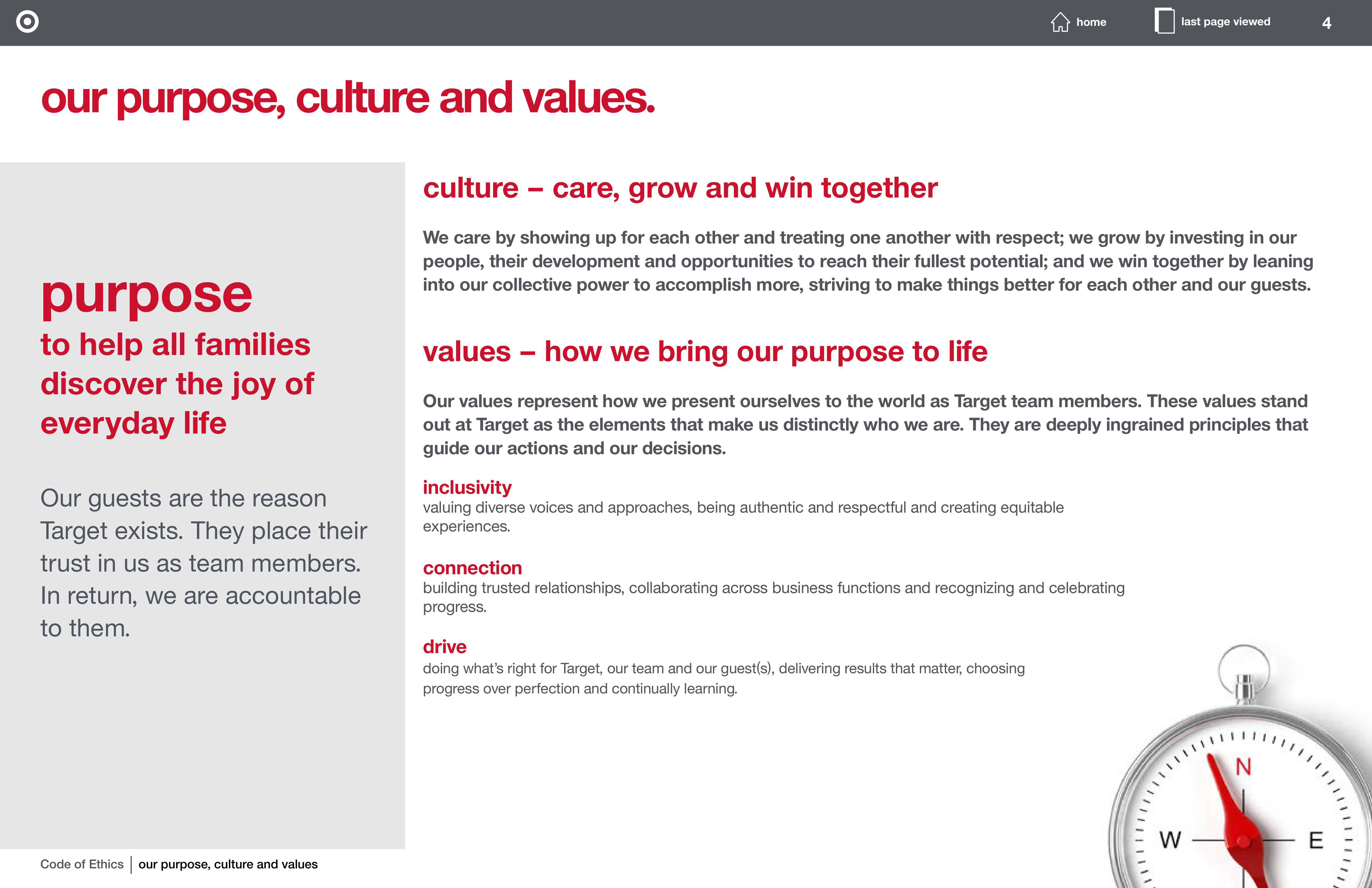 Target Corporation Code of Ethics Handbook — page 4