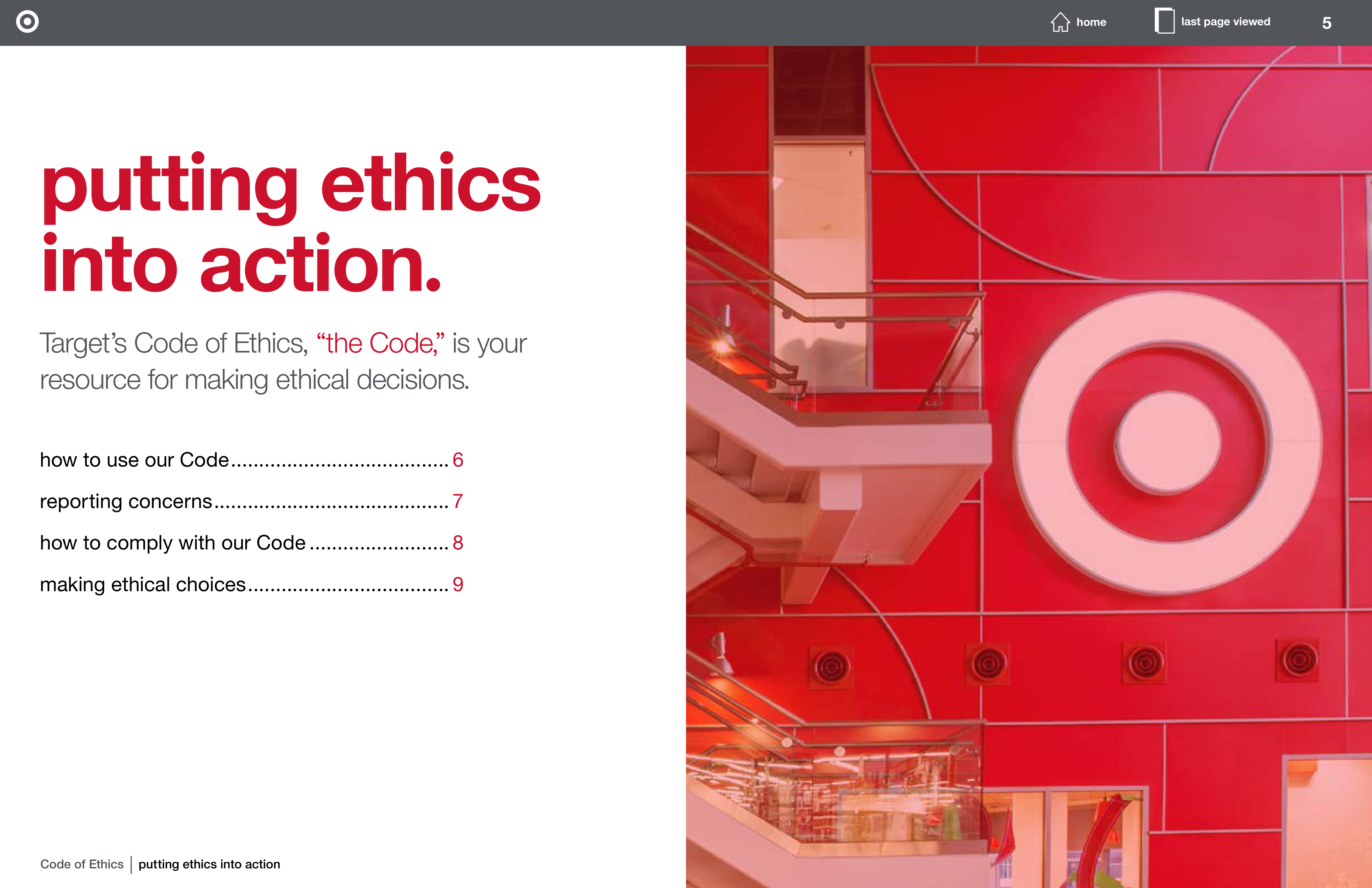 Target Corporation Code of Ethics Handbook — page 5