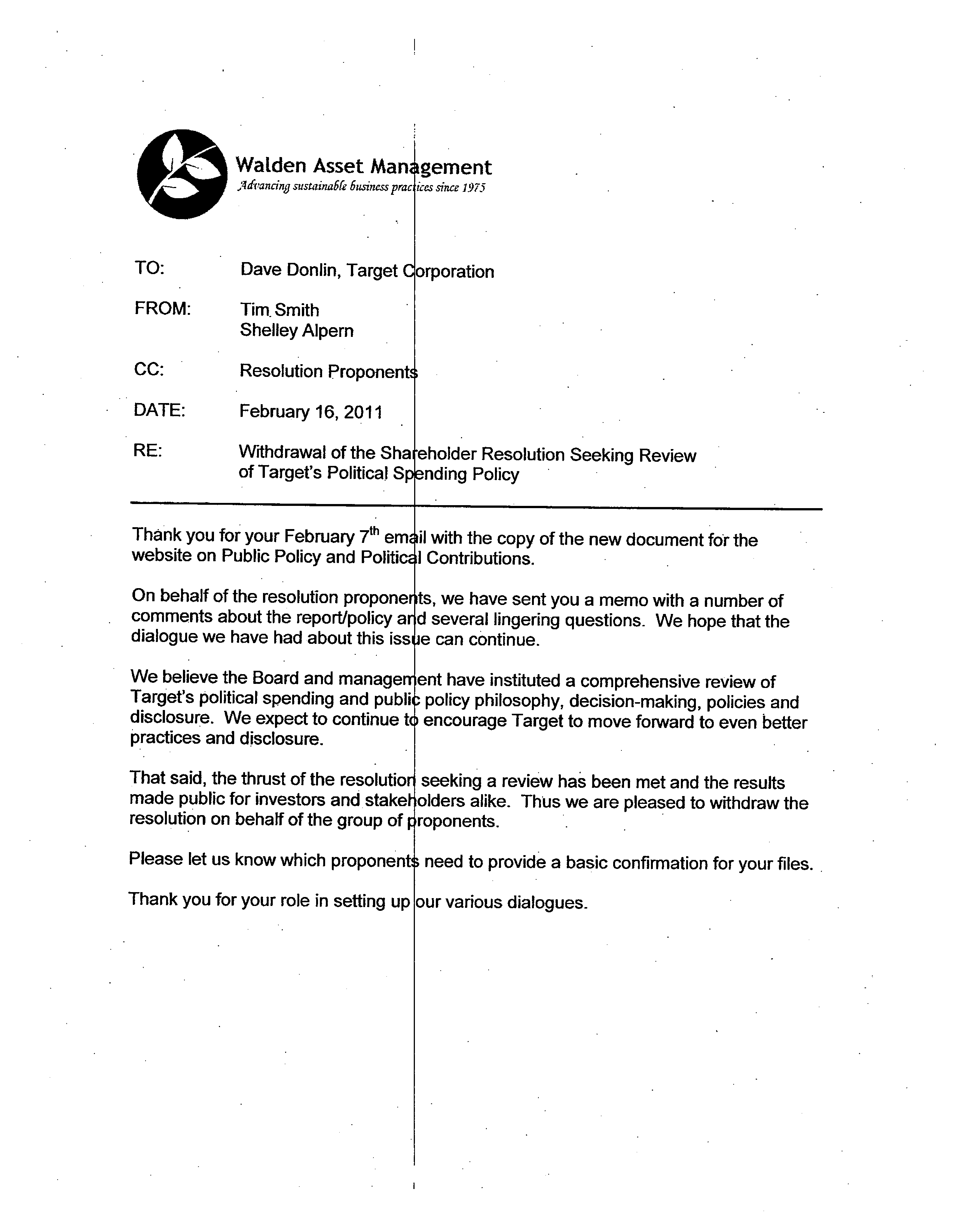 Target Proposal  — page 11