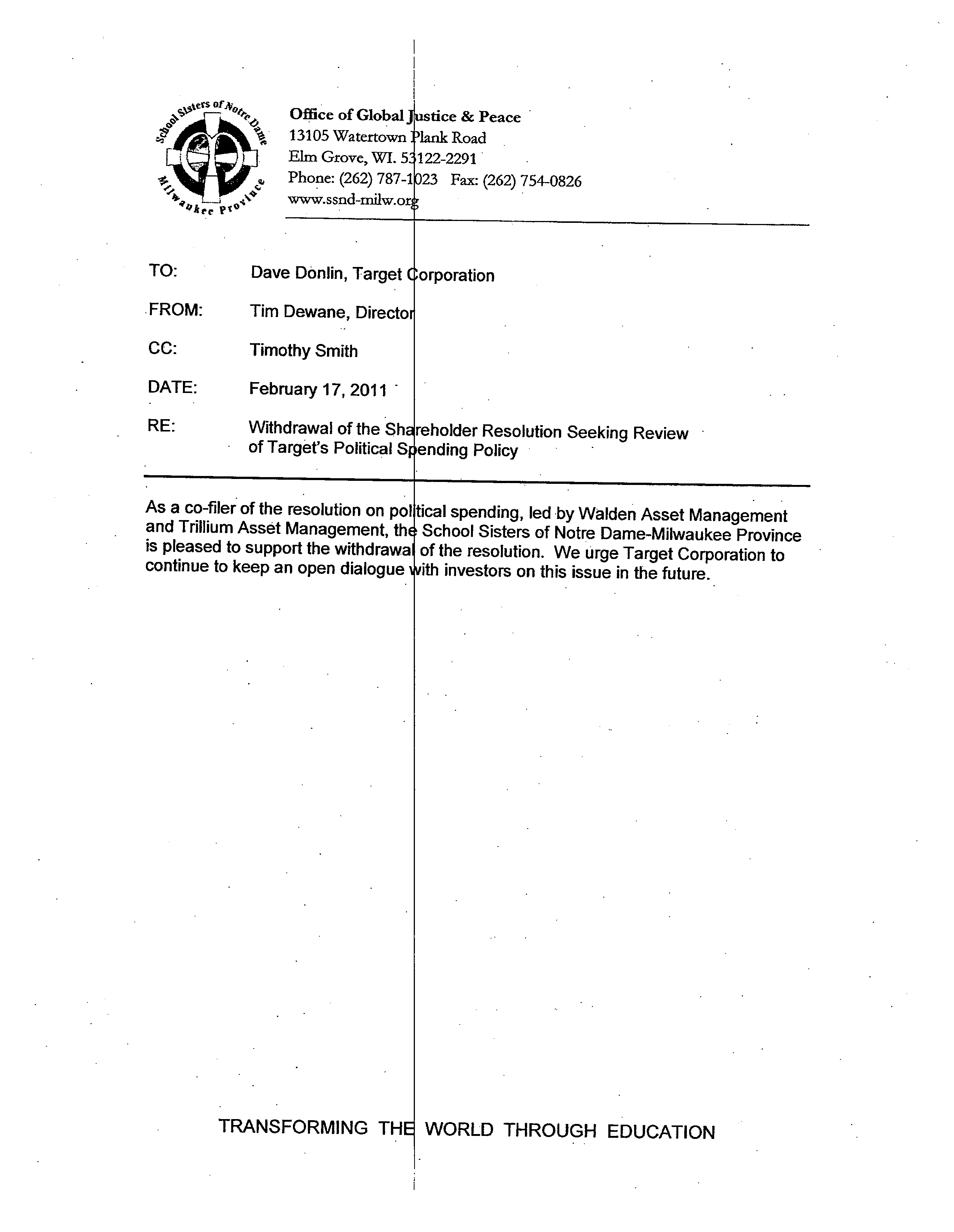 Target Proposal  — page 13