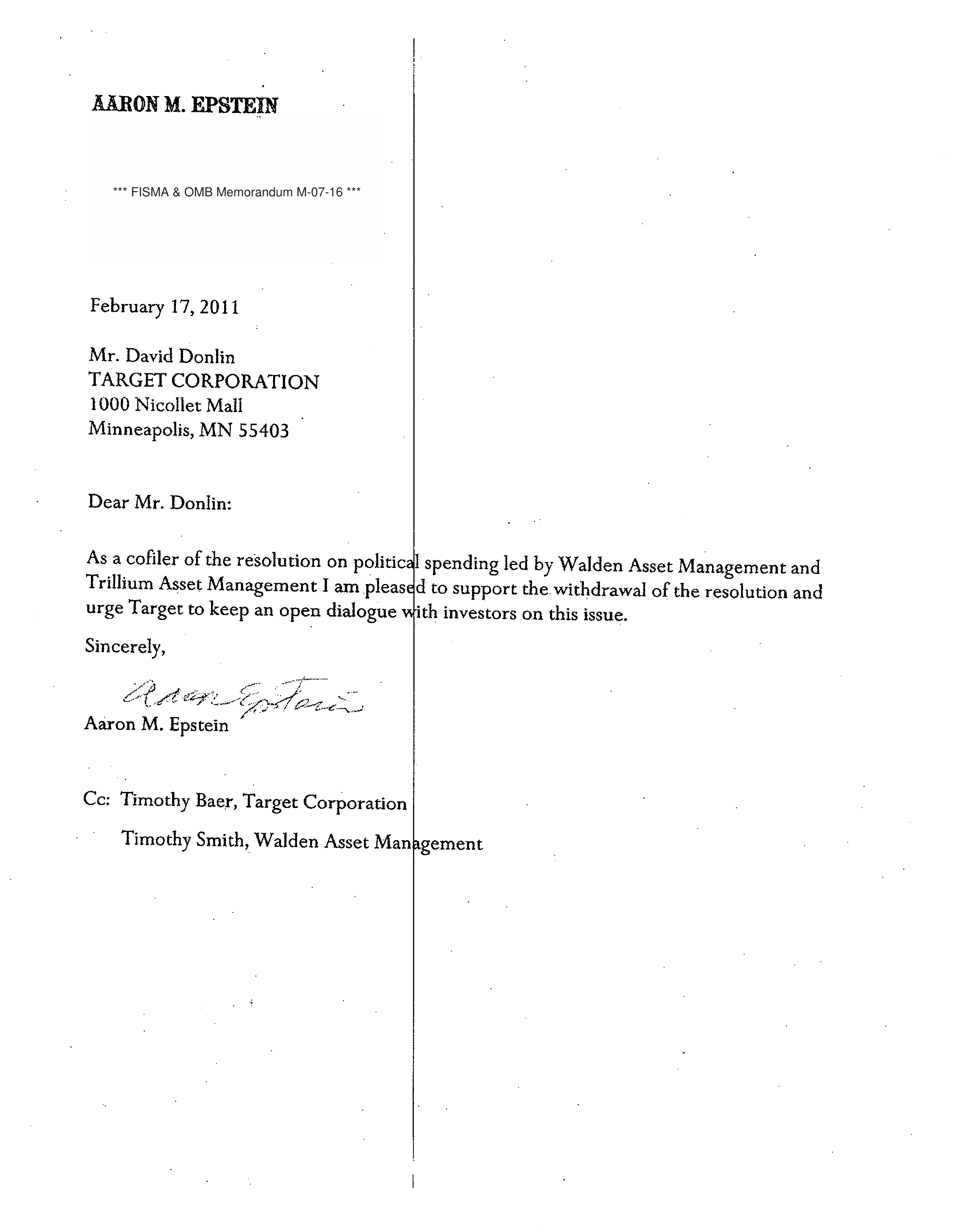 Target Proposal  — page 16