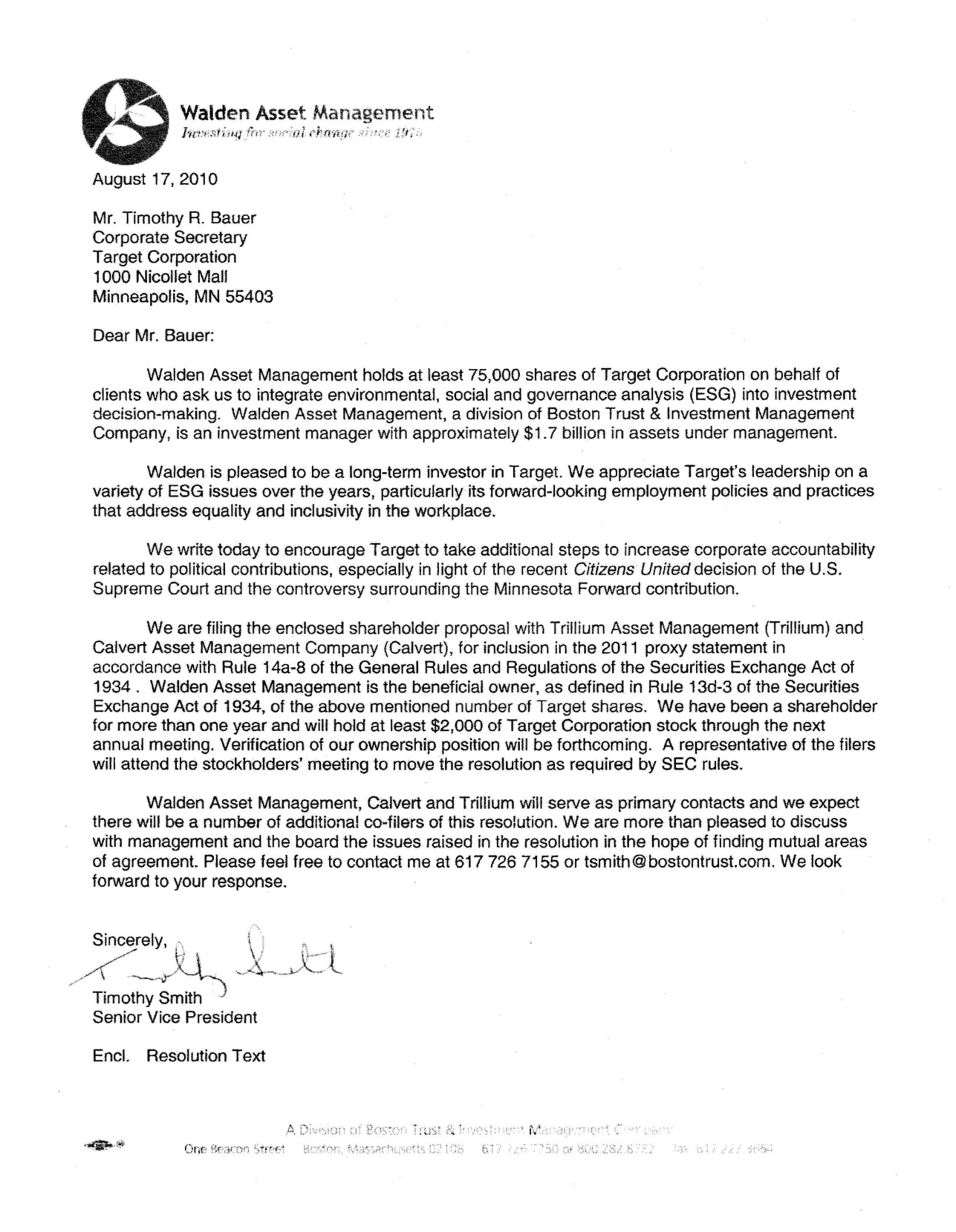 Target Proposal  — page 37