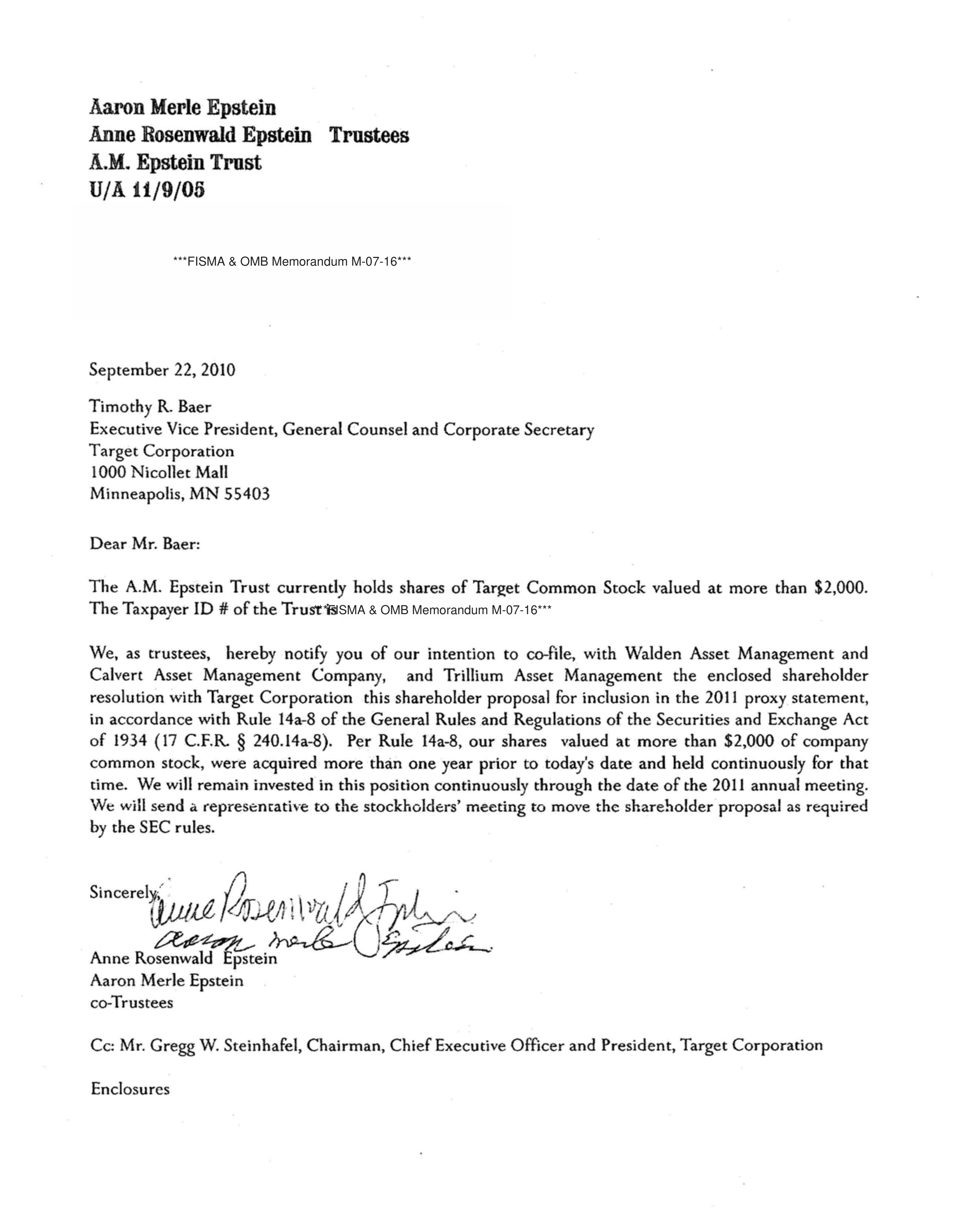 Target Proposal  — page 46