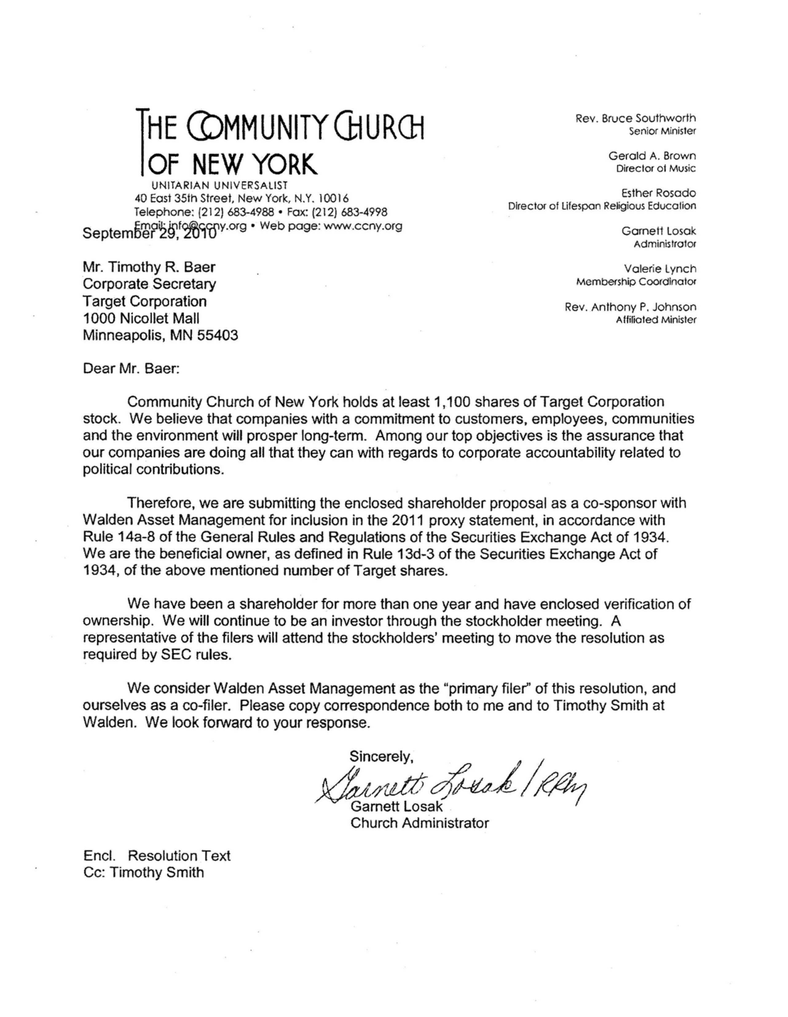 Target Proposal  — page 47