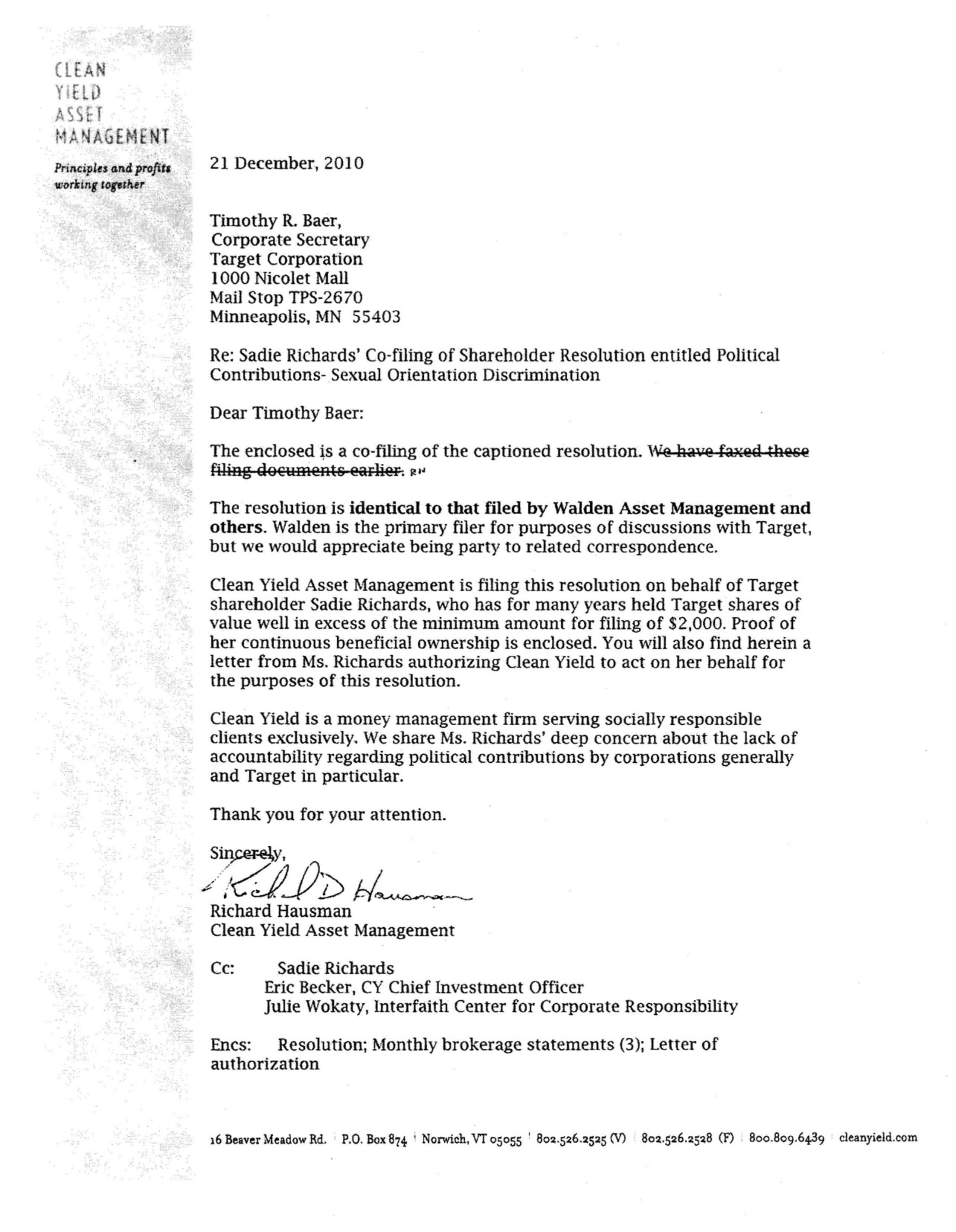 Target Proposal  — page 52
